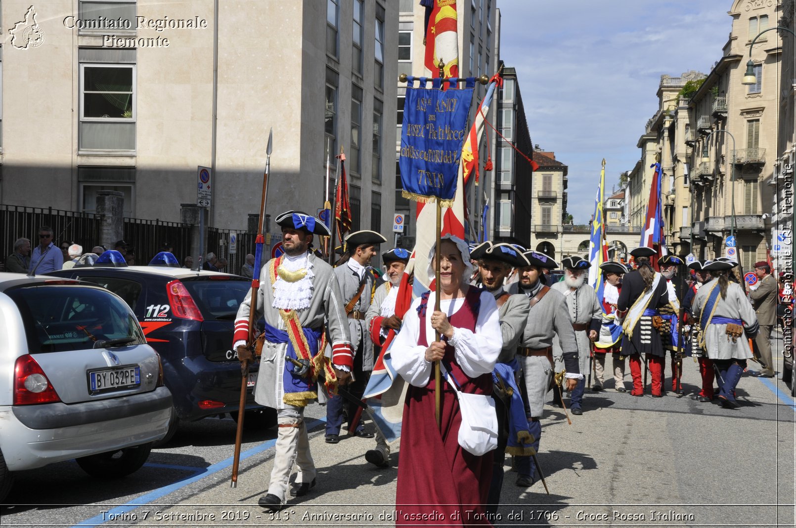 Torino 7 Settembre 2019 - 313 Anniversario dell'assedio di Torino del 1706 - Croce Rossa Italiana