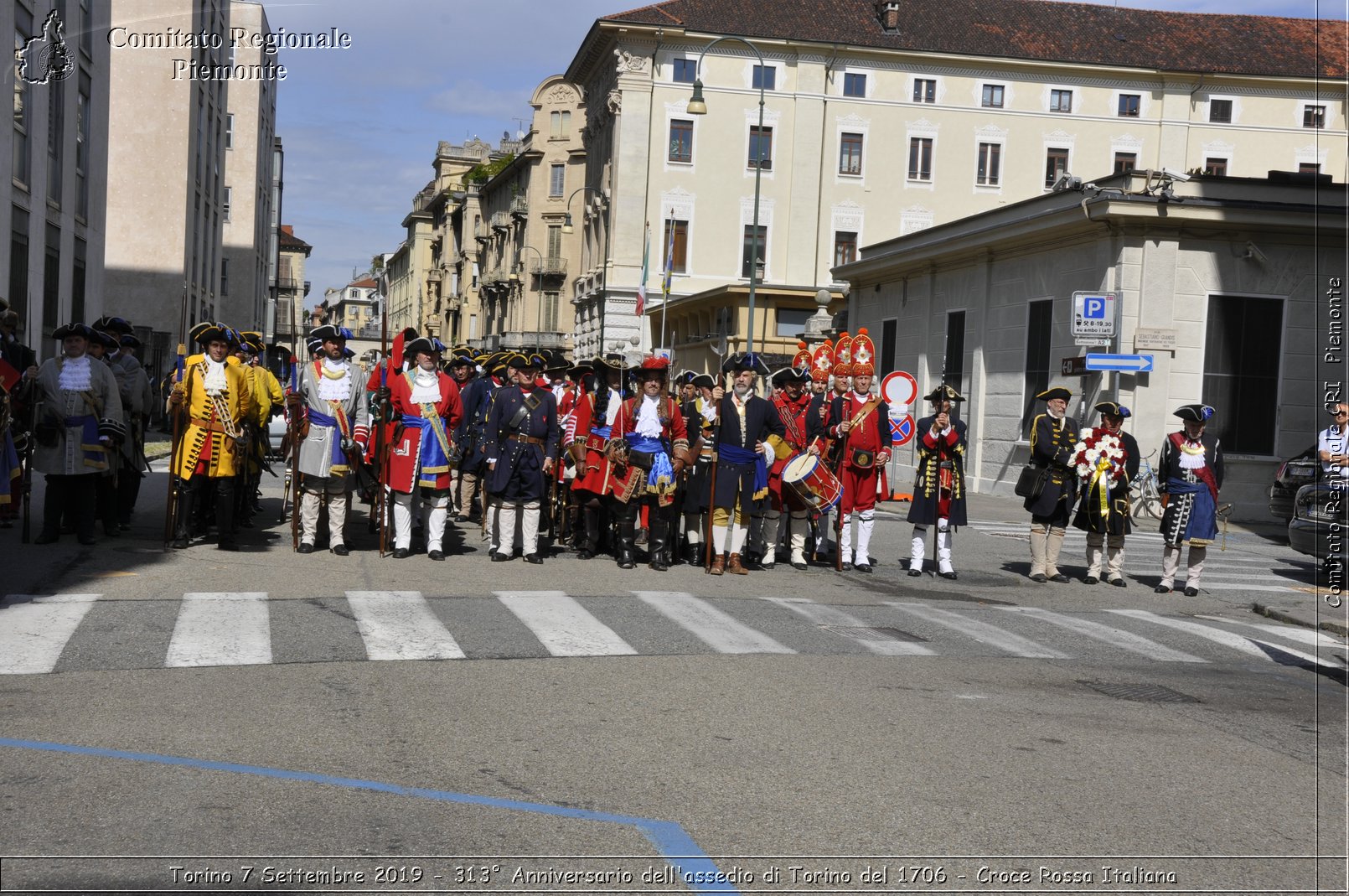 Torino 7 Settembre 2019 - 313 Anniversario dell'assedio di Torino del 1706 - Croce Rossa Italiana