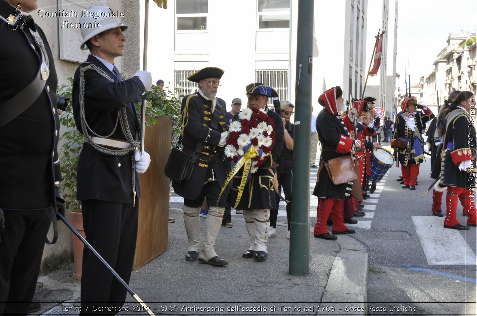 Torino 7 Settembre 2019 - 313 Anniversario dell'assedio di Torino del 1706 - Croce Rossa Italiana