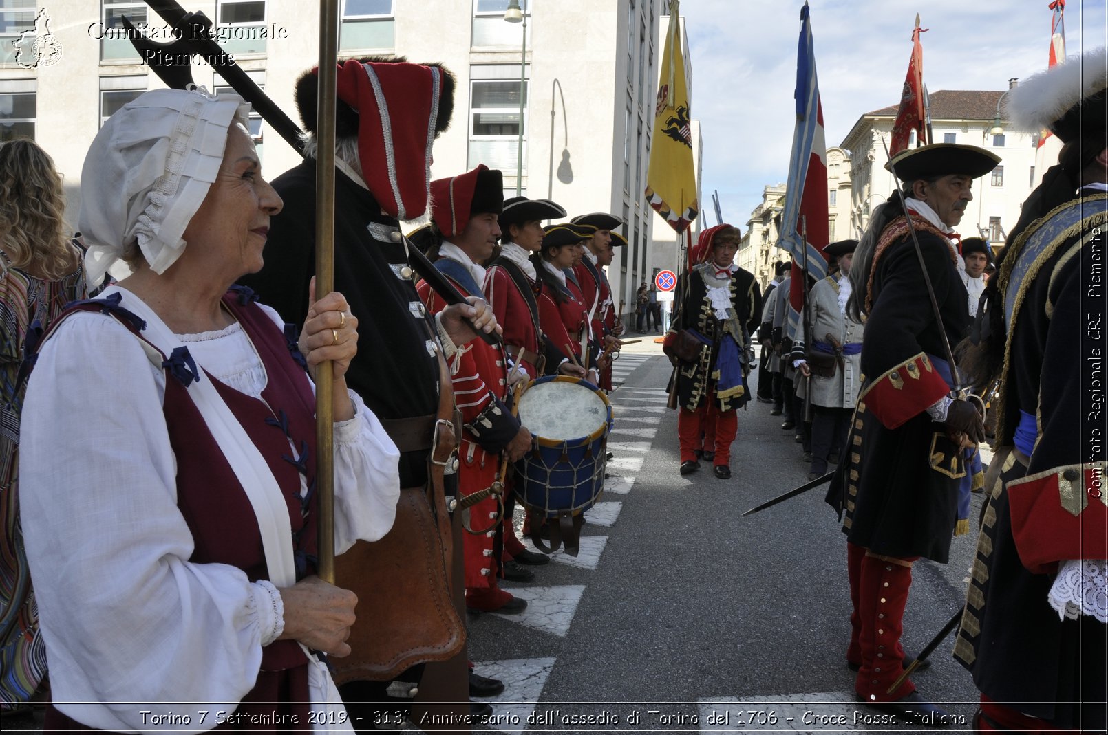 Torino 7 Settembre 2019 - 313 Anniversario dell'assedio di Torino del 1706 - Croce Rossa Italiana