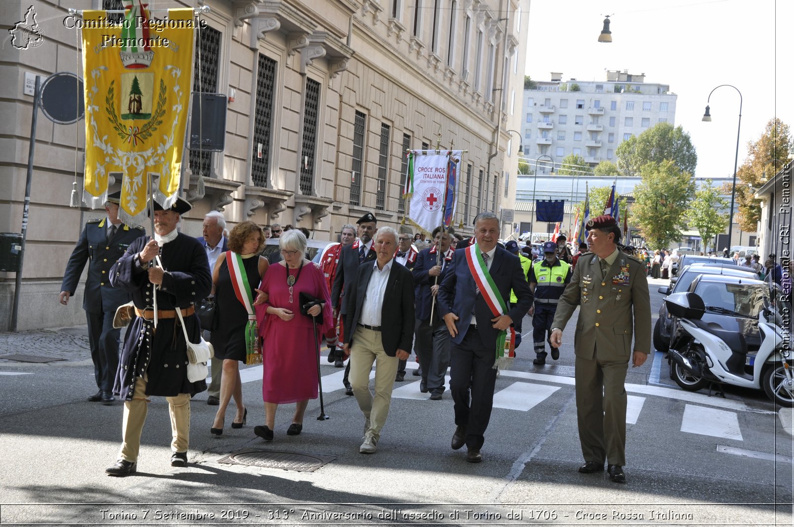 Torino 7 Settembre 2019 - 313 Anniversario dell'assedio di Torino del 1706 - Croce Rossa Italiana