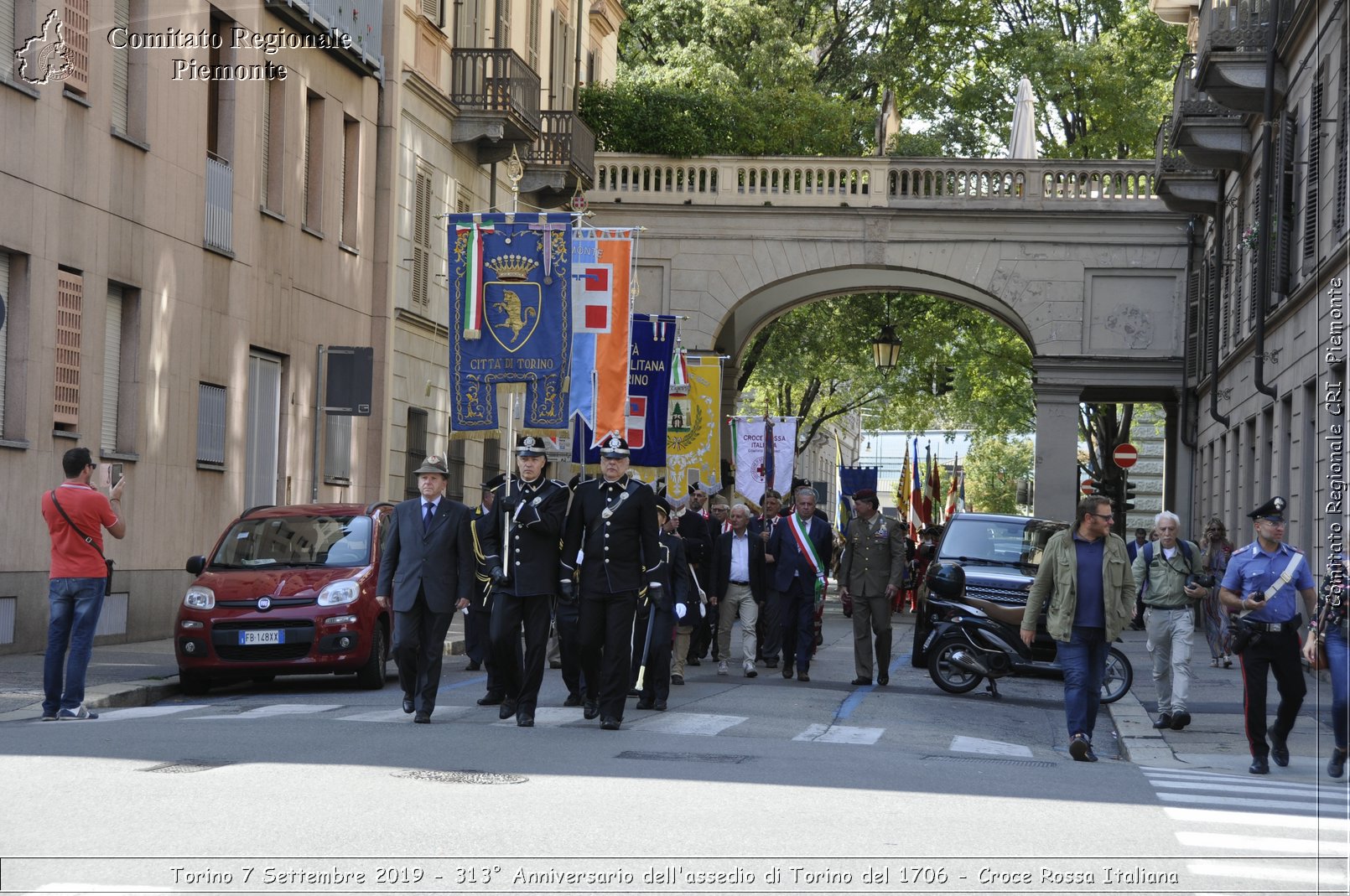 Torino 7 Settembre 2019 - 313 Anniversario dell'assedio di Torino del 1706 - Croce Rossa Italiana