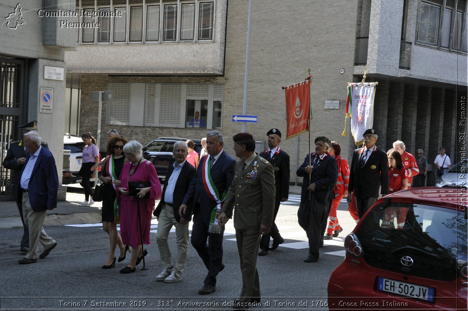 Torino 7 Settembre 2019 - 313 Anniversario dell'assedio di Torino del 1706 - Croce Rossa Italiana