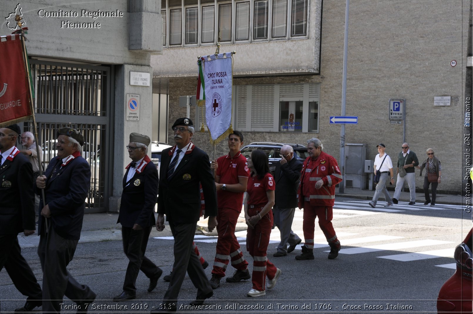 Torino 7 Settembre 2019 - 313 Anniversario dell'assedio di Torino del 1706 - Croce Rossa Italiana