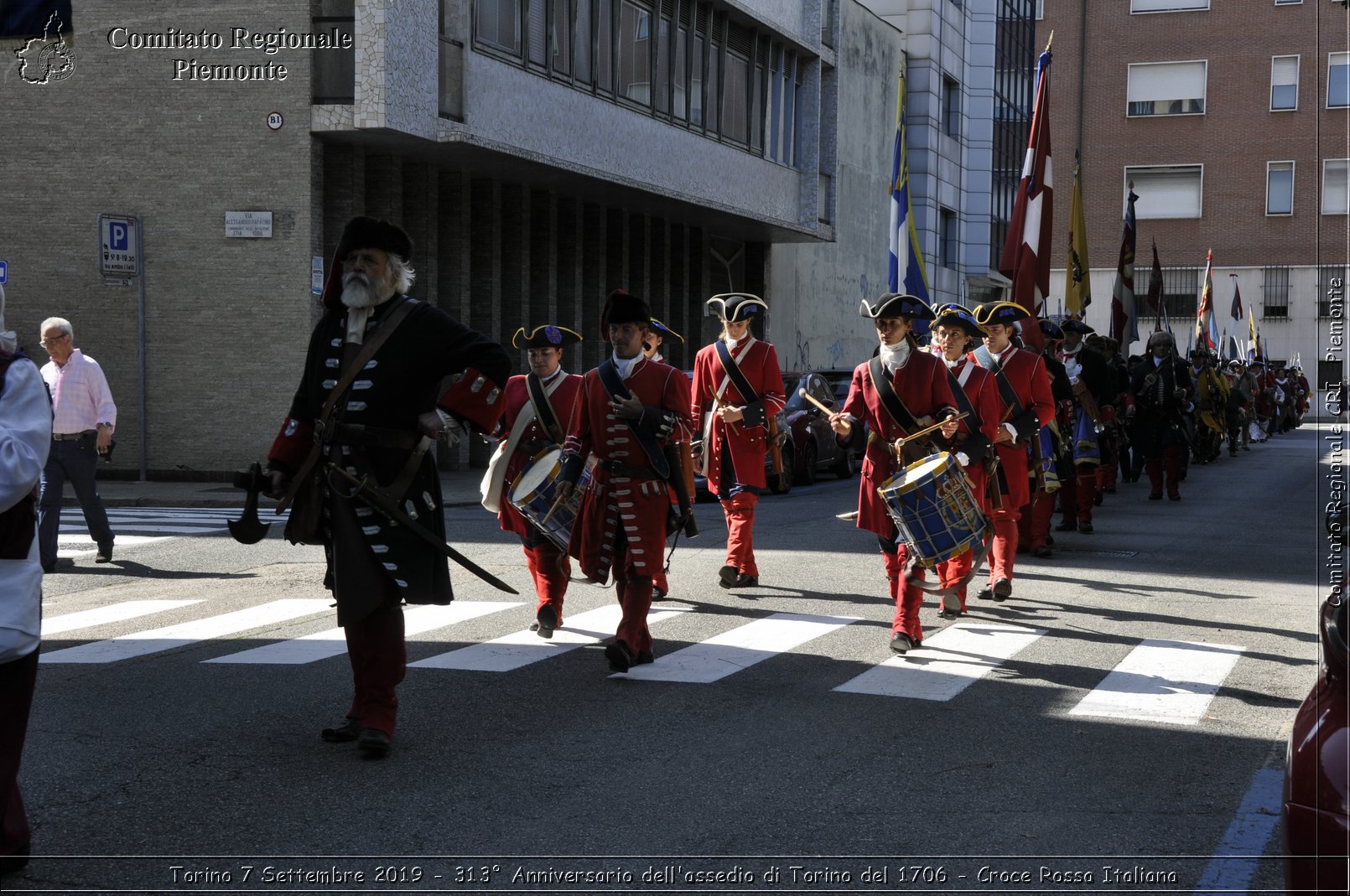 Torino 7 Settembre 2019 - 313 Anniversario dell'assedio di Torino del 1706 - Croce Rossa Italiana