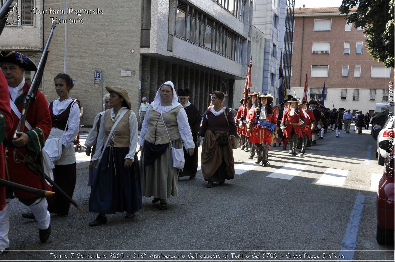 Torino 7 Settembre 2019 - 313 Anniversario dell'assedio di Torino del 1706 - Croce Rossa Italiana