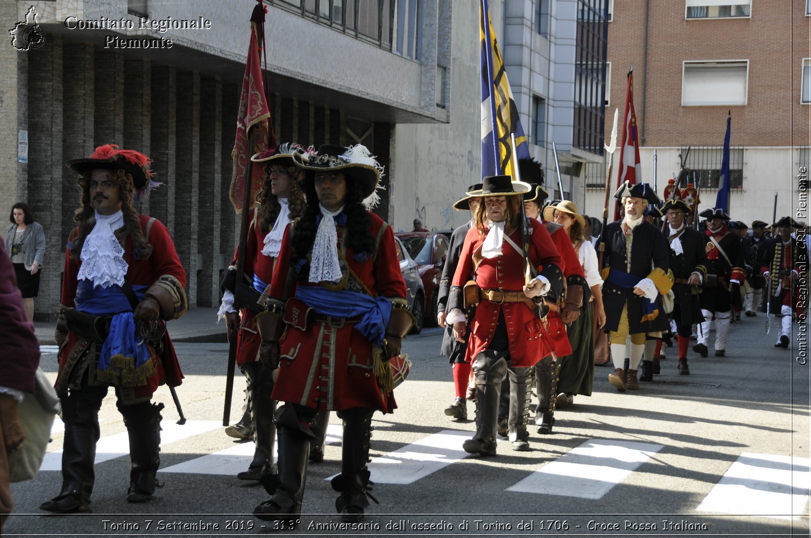 Torino 7 Settembre 2019 - 313 Anniversario dell'assedio di Torino del 1706 - Croce Rossa Italiana