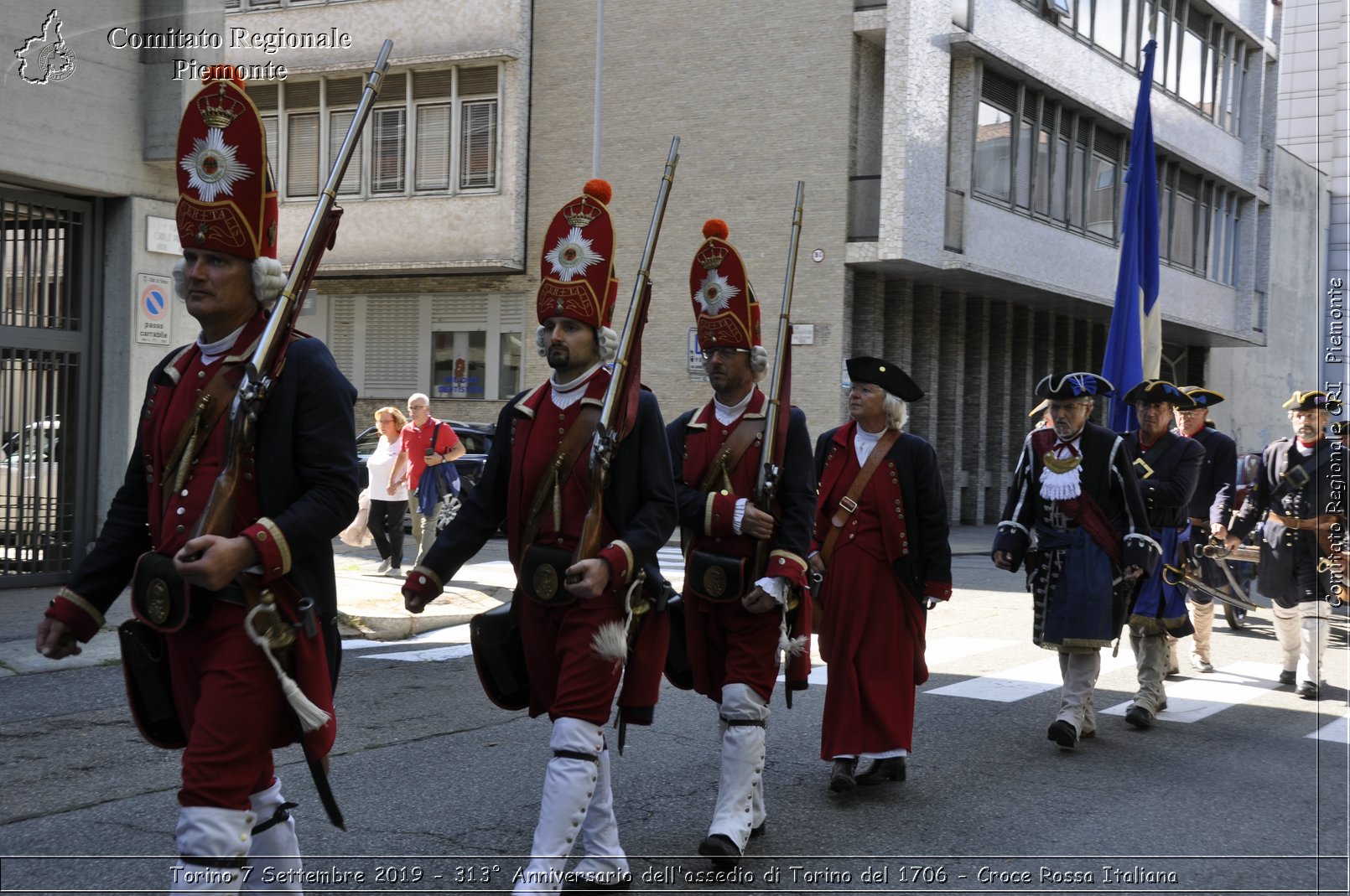 Torino 7 Settembre 2019 - 313 Anniversario dell'assedio di Torino del 1706 - Croce Rossa Italiana