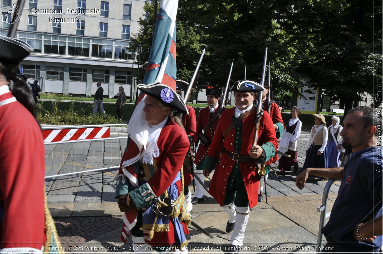 Torino 7 Settembre 2019 - 313 Anniversario dell'assedio di Torino del 1706 - Croce Rossa Italiana