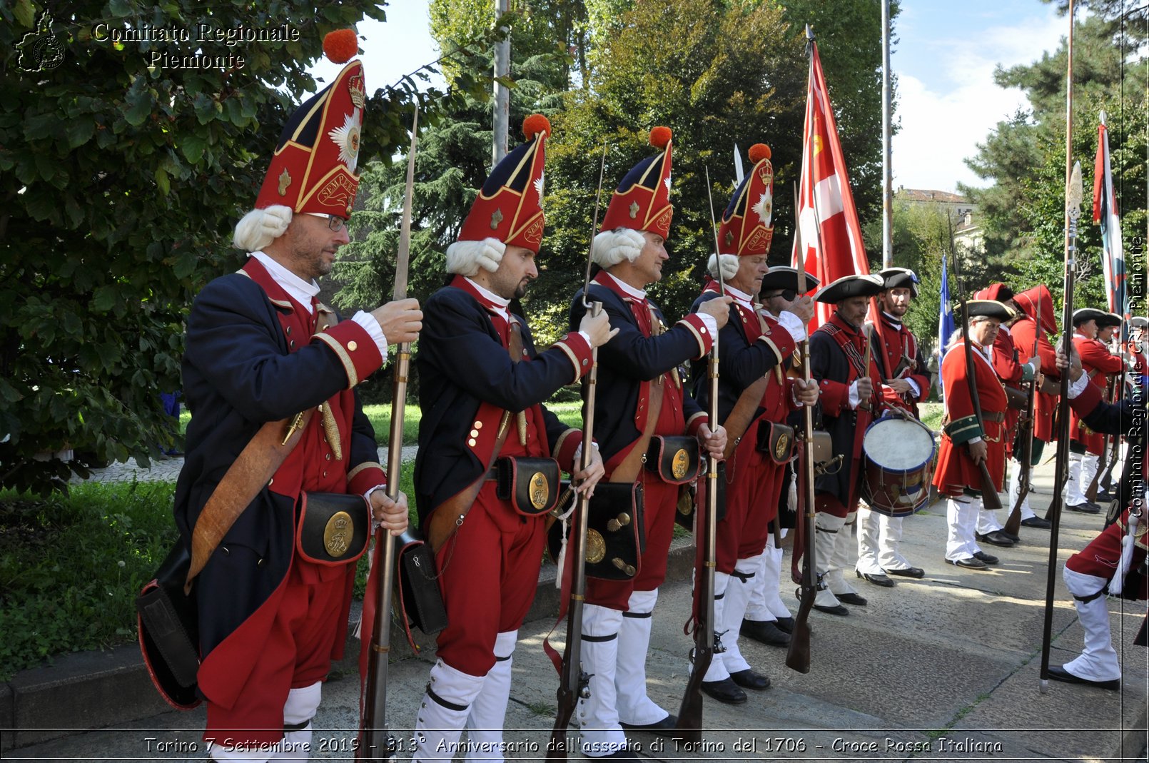 Torino 7 Settembre 2019 - 313 Anniversario dell'assedio di Torino del 1706 - Croce Rossa Italiana