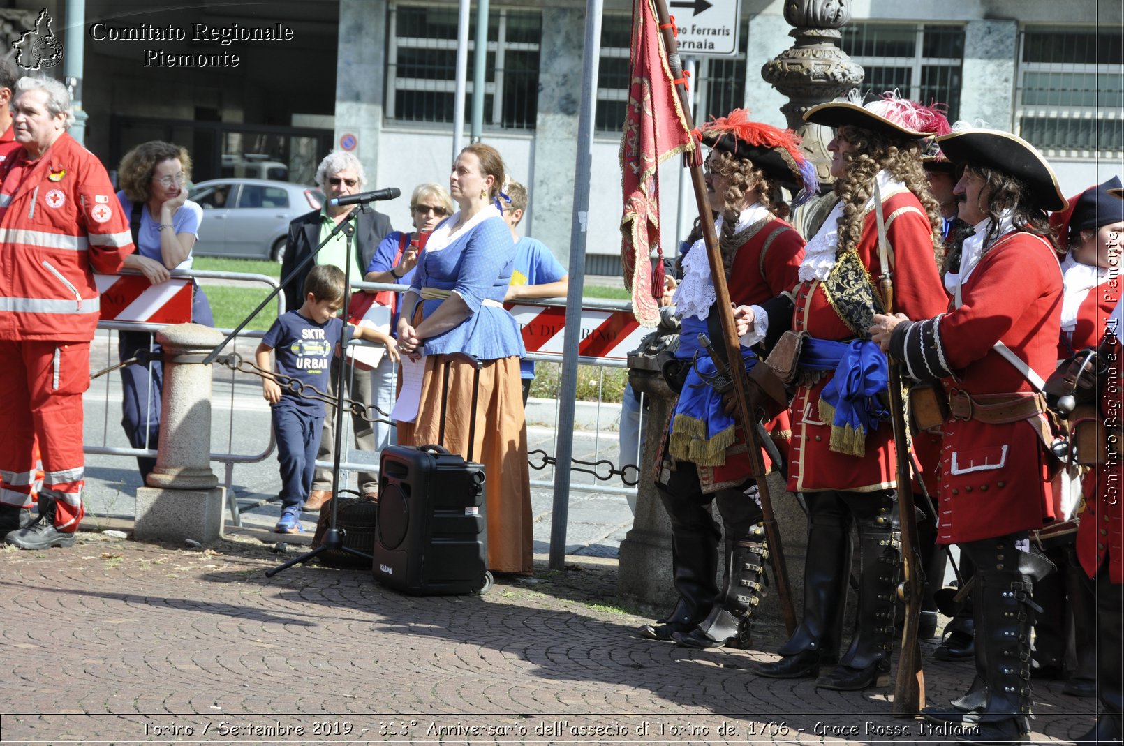 Torino 7 Settembre 2019 - 313 Anniversario dell'assedio di Torino del 1706 - Croce Rossa Italiana