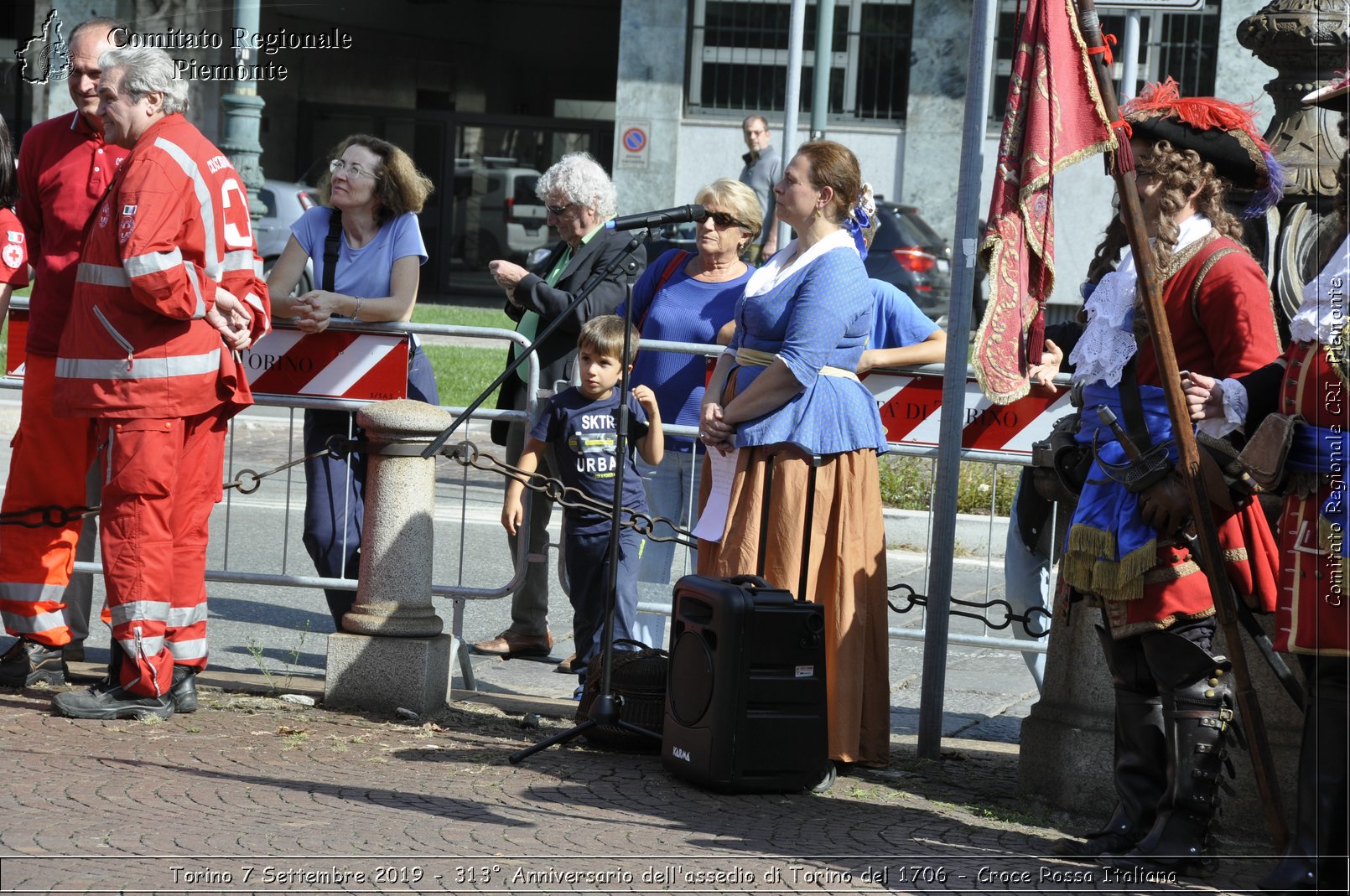 Torino 7 Settembre 2019 - 313 Anniversario dell'assedio di Torino del 1706 - Croce Rossa Italiana