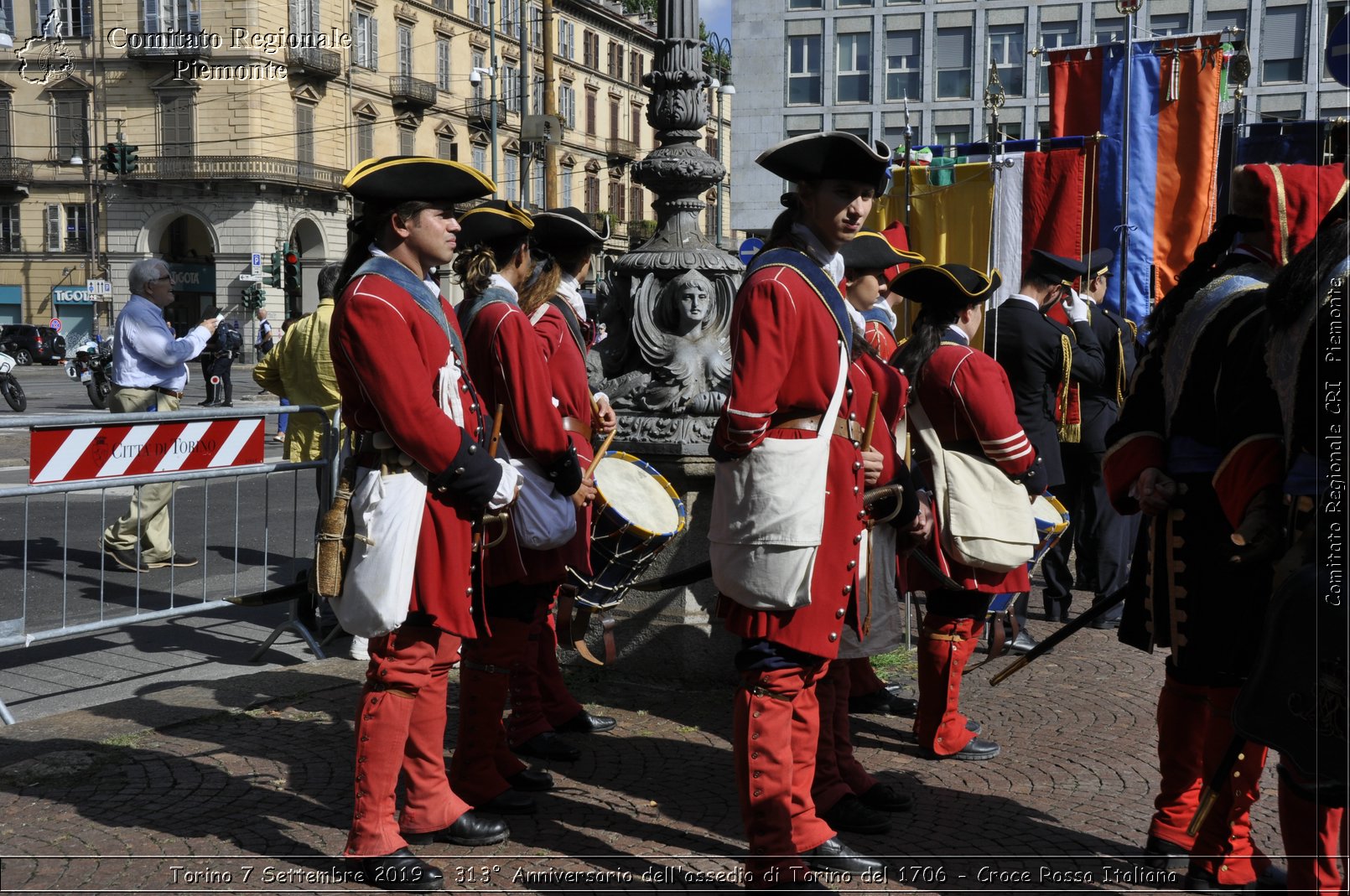 Torino 7 Settembre 2019 - 313 Anniversario dell'assedio di Torino del 1706 - Croce Rossa Italiana