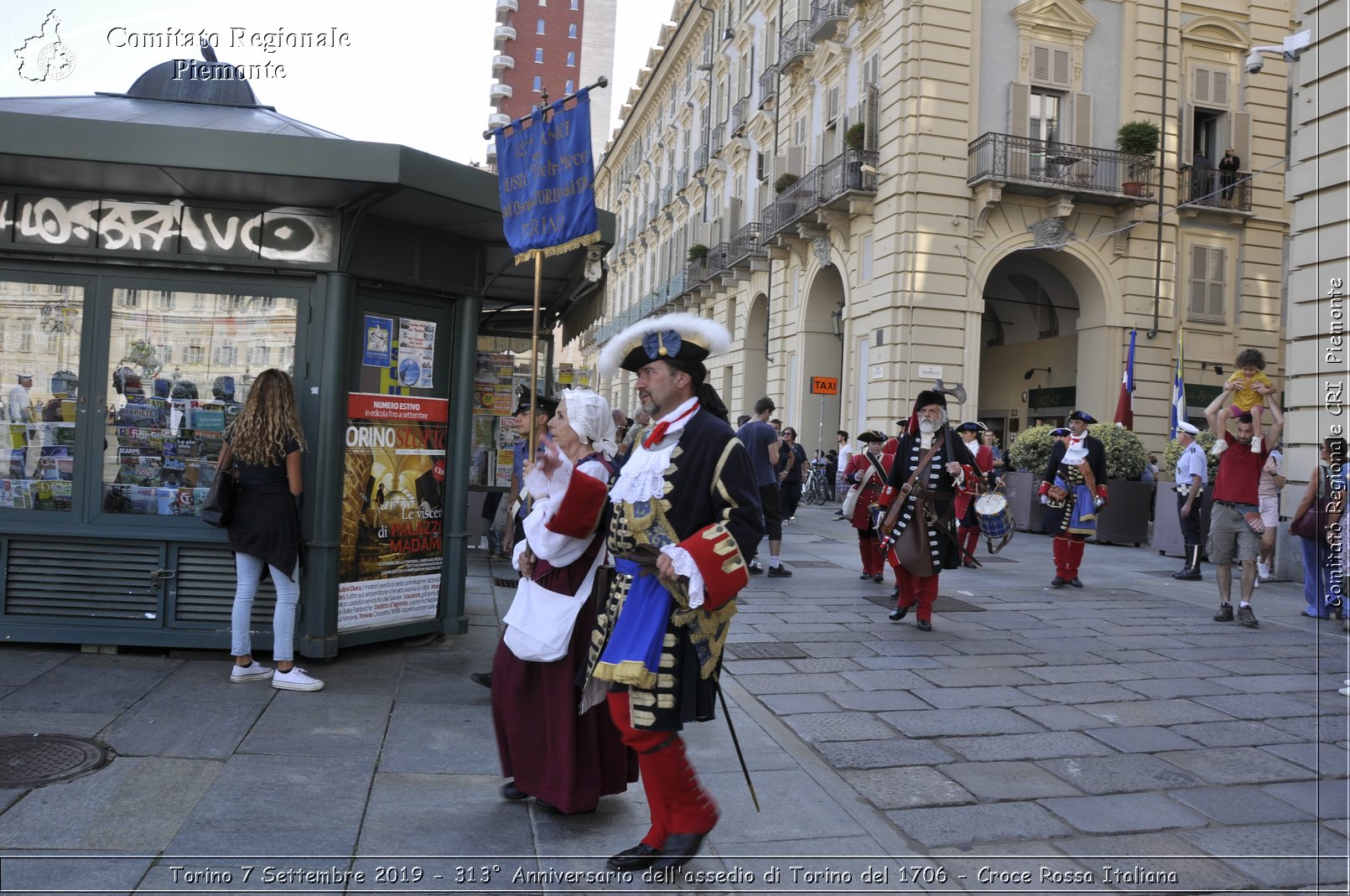 Torino 7 Settembre 2019 - 313 Anniversario dell'assedio di Torino del 1706 - Croce Rossa Italiana