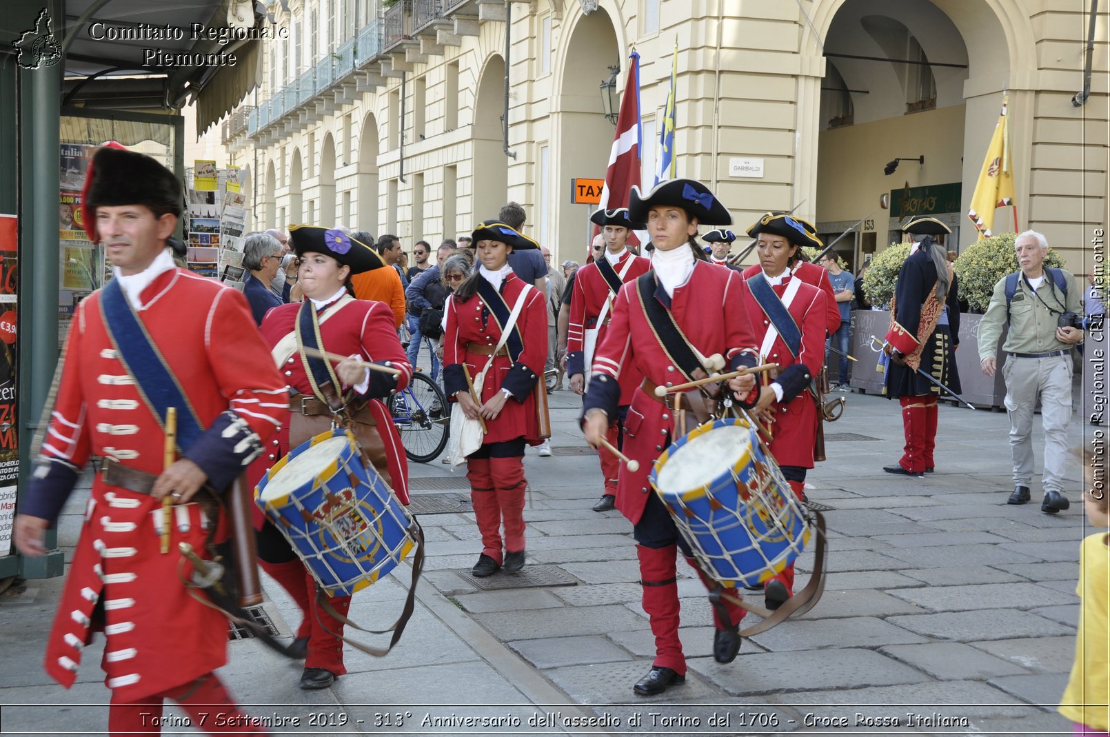 Torino 7 Settembre 2019 - 313 Anniversario dell'assedio di Torino del 1706 - Croce Rossa Italiana