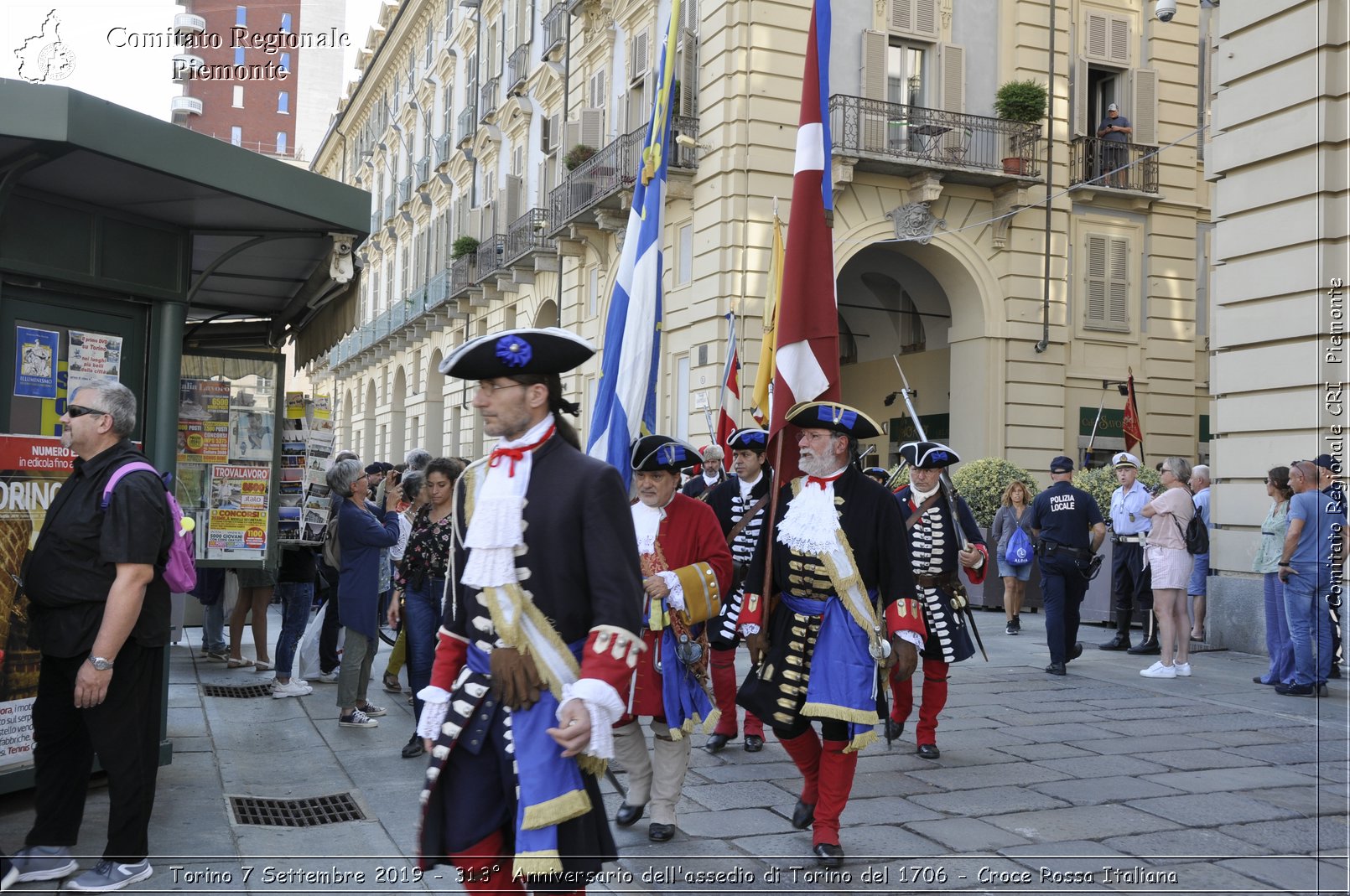 Torino 7 Settembre 2019 - 313 Anniversario dell'assedio di Torino del 1706 - Croce Rossa Italiana