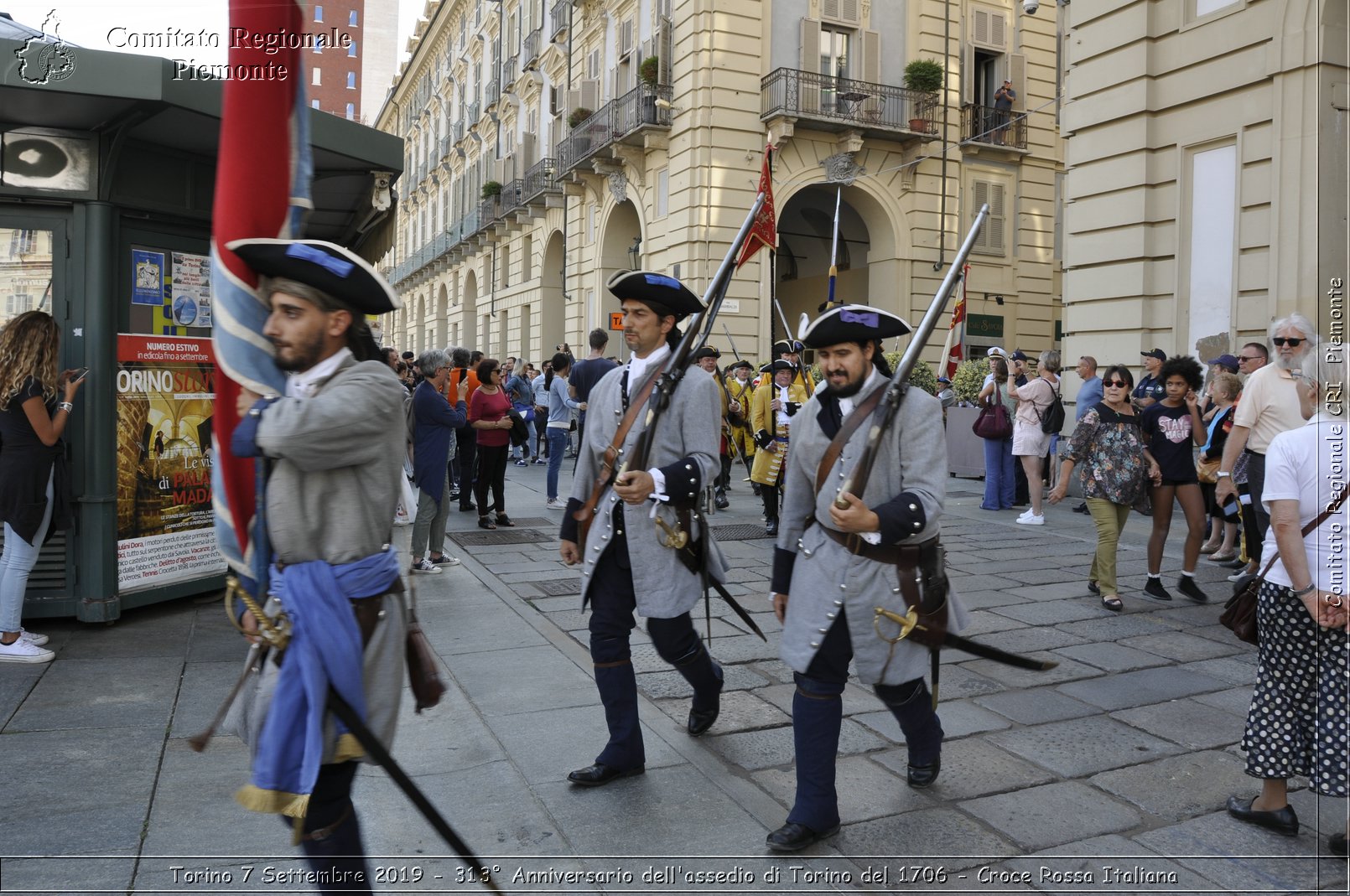 Torino 7 Settembre 2019 - 313 Anniversario dell'assedio di Torino del 1706 - Croce Rossa Italiana