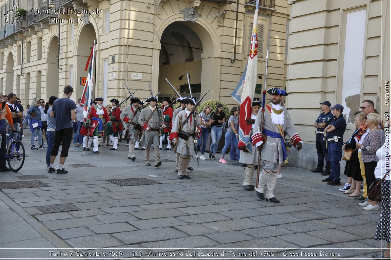 Torino 7 Settembre 2019 - 313 Anniversario dell'assedio di Torino del 1706 - Croce Rossa Italiana