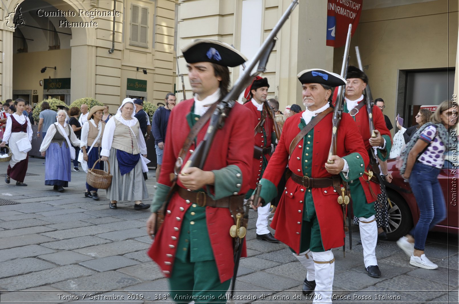 Torino 7 Settembre 2019 - 313 Anniversario dell'assedio di Torino del 1706 - Croce Rossa Italiana