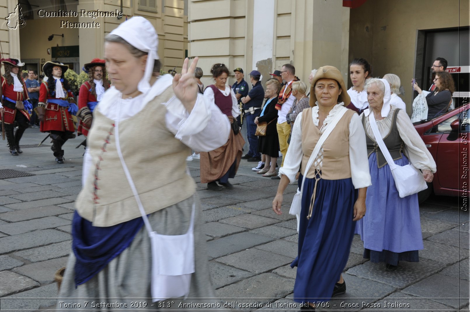 Torino 7 Settembre 2019 - 313 Anniversario dell'assedio di Torino del 1706 - Croce Rossa Italiana