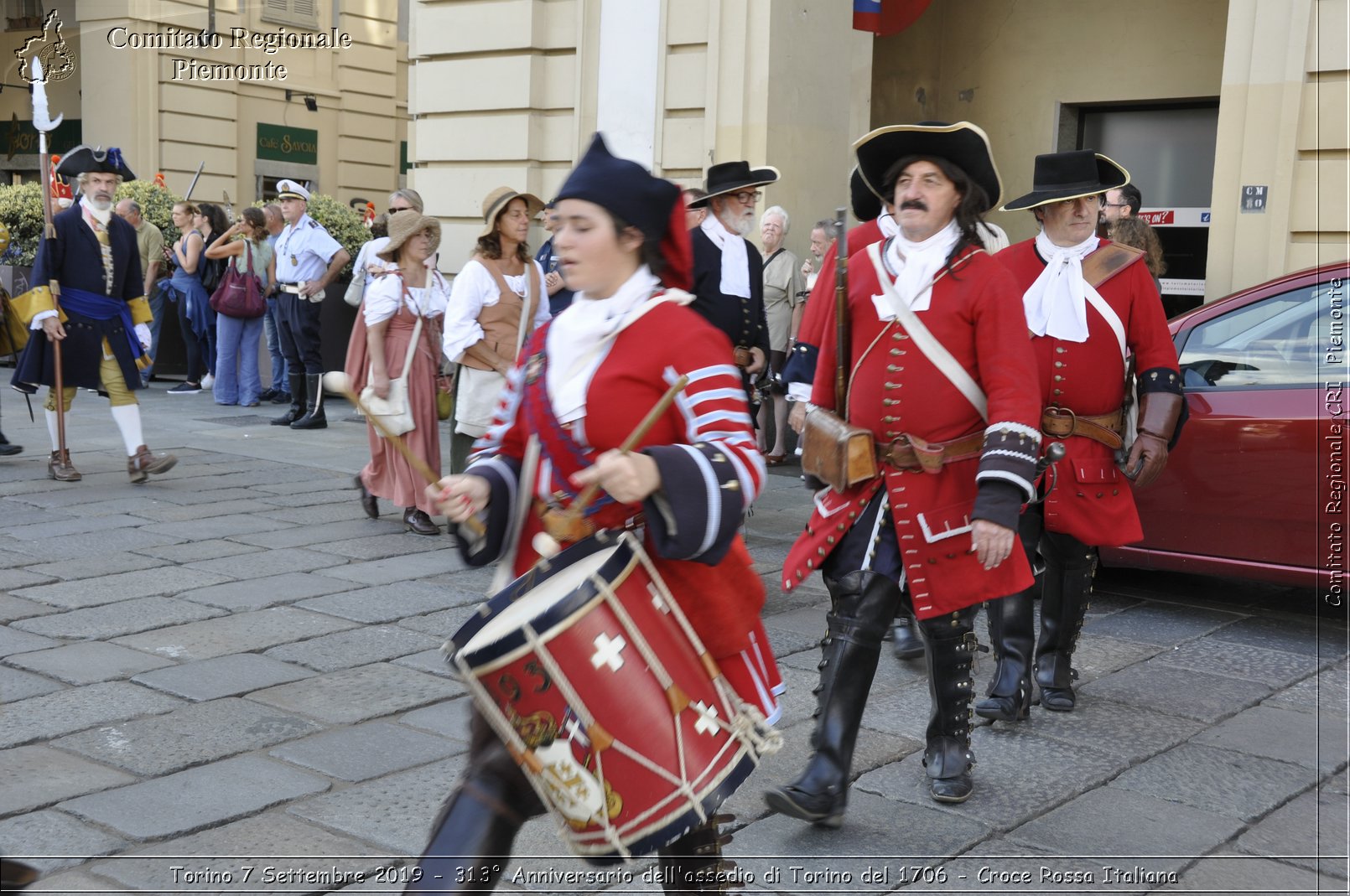 Torino 7 Settembre 2019 - 313 Anniversario dell'assedio di Torino del 1706 - Croce Rossa Italiana