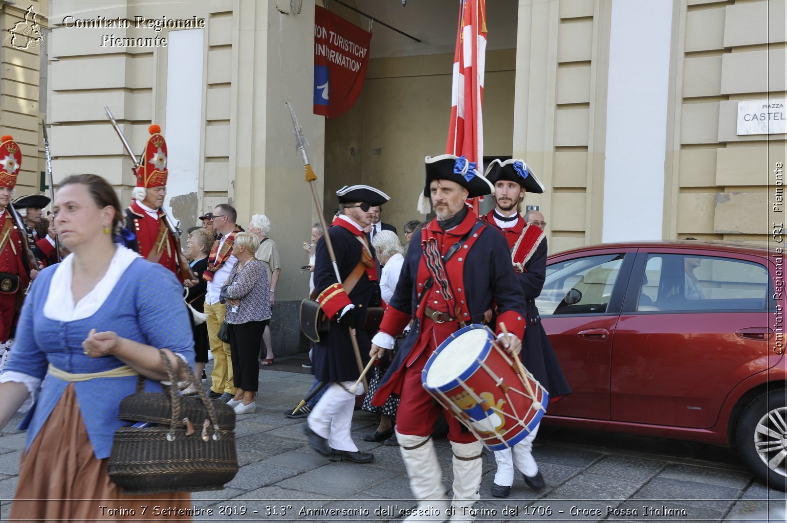 Torino 7 Settembre 2019 - 313 Anniversario dell'assedio di Torino del 1706 - Croce Rossa Italiana