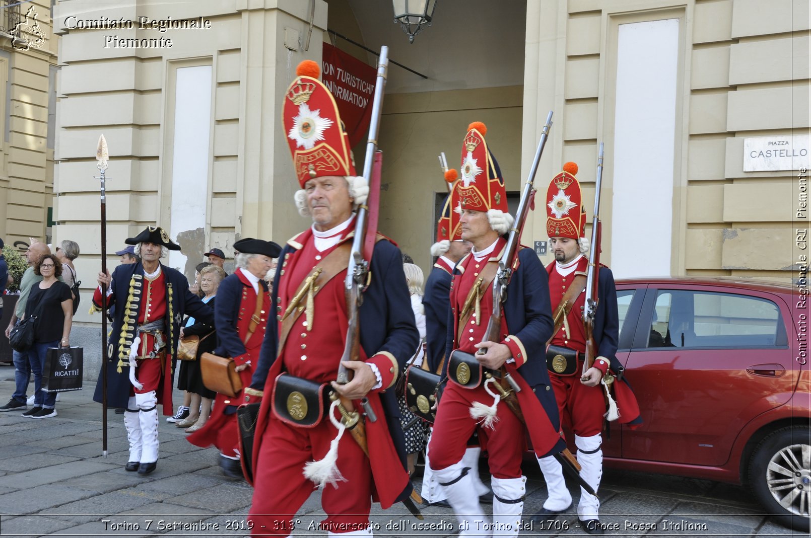 Torino 7 Settembre 2019 - 313 Anniversario dell'assedio di Torino del 1706 - Croce Rossa Italiana