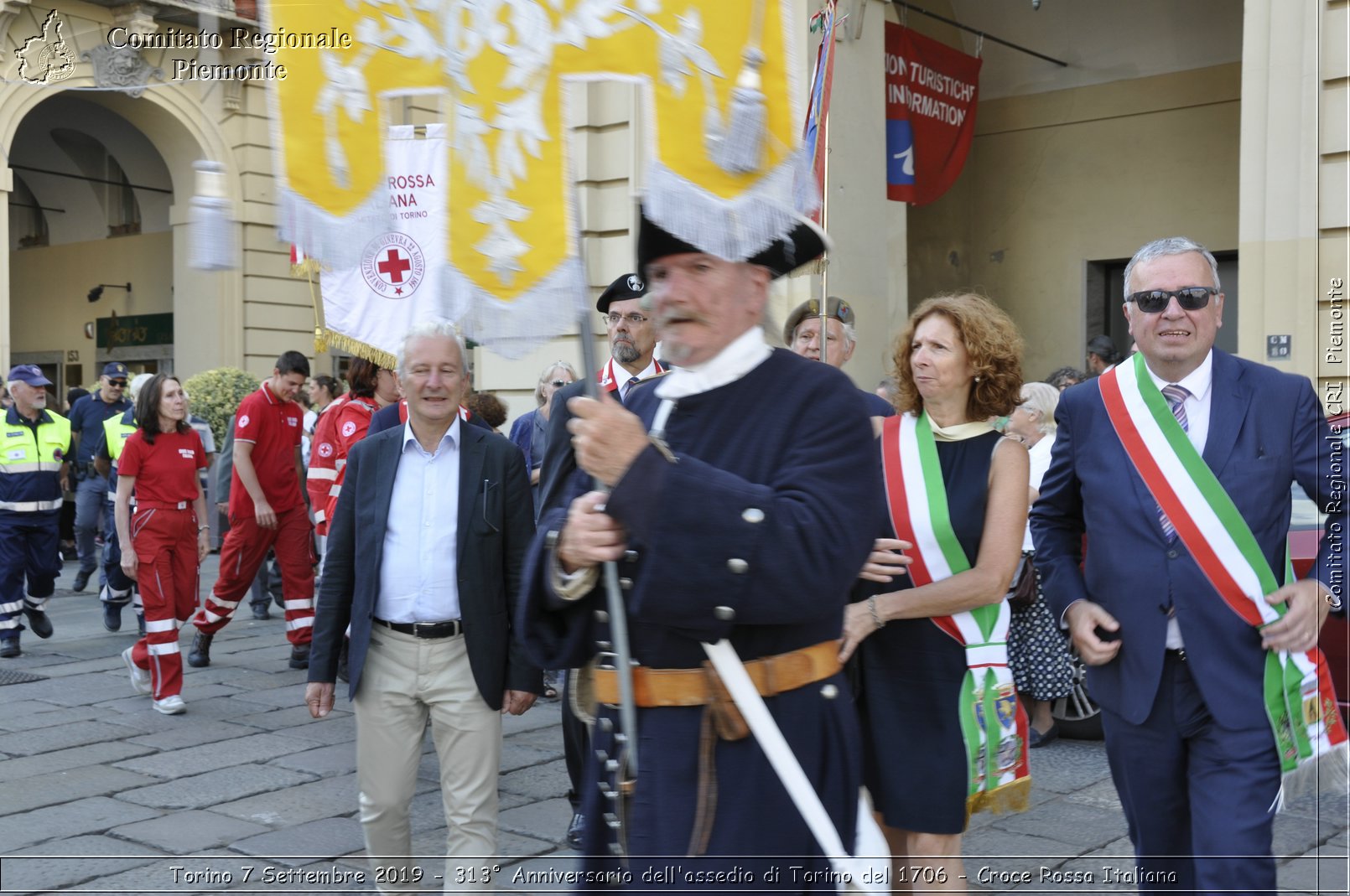 Torino 7 Settembre 2019 - 313 Anniversario dell'assedio di Torino del 1706 - Croce Rossa Italiana