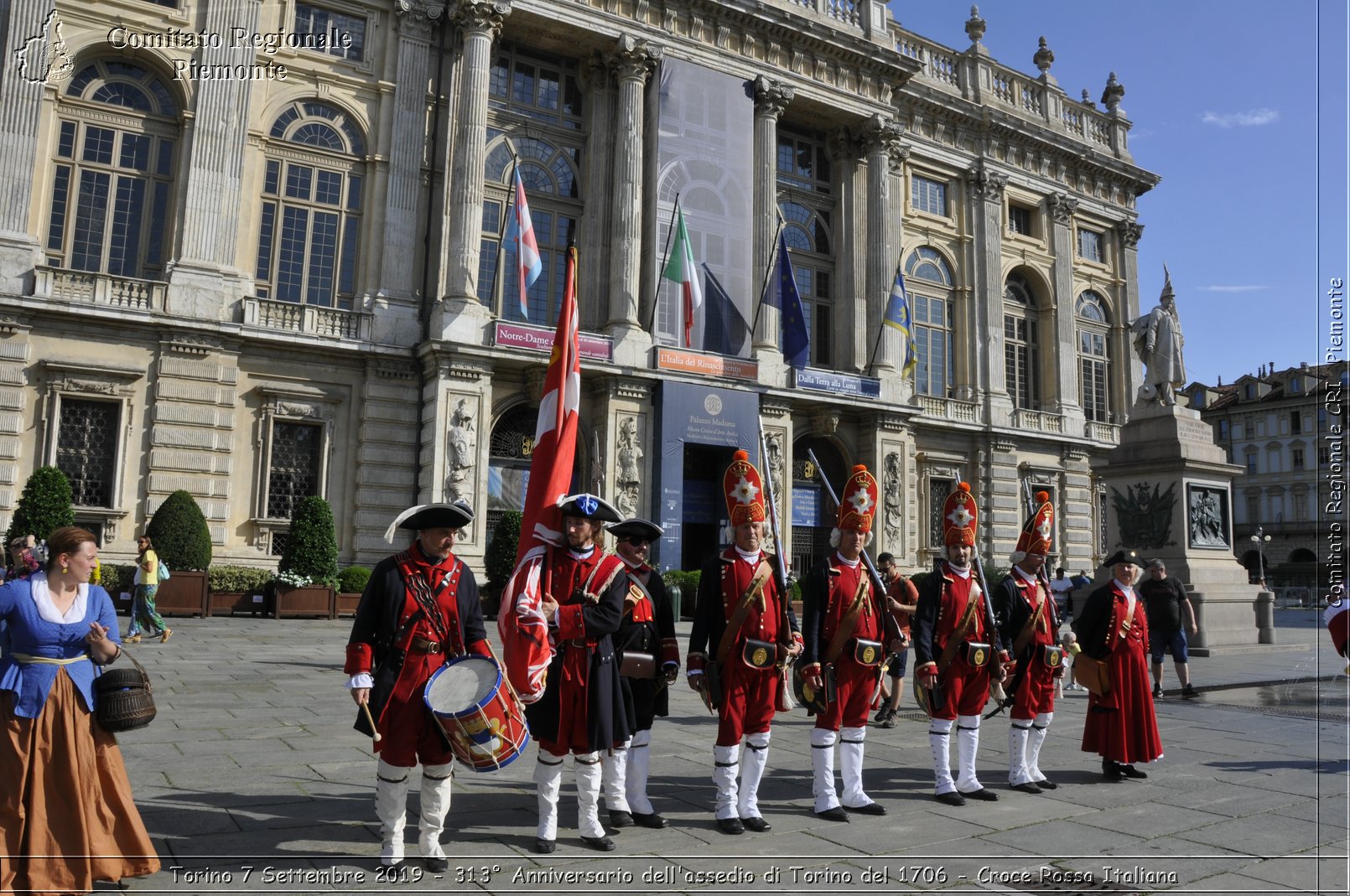 Torino 7 Settembre 2019 - 313 Anniversario dell'assedio di Torino del 1706 - Croce Rossa Italiana