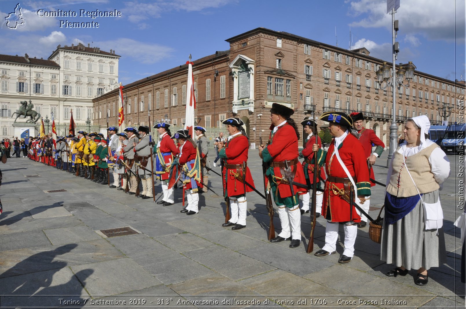 Torino 7 Settembre 2019 - 313 Anniversario dell'assedio di Torino del 1706 - Croce Rossa Italiana