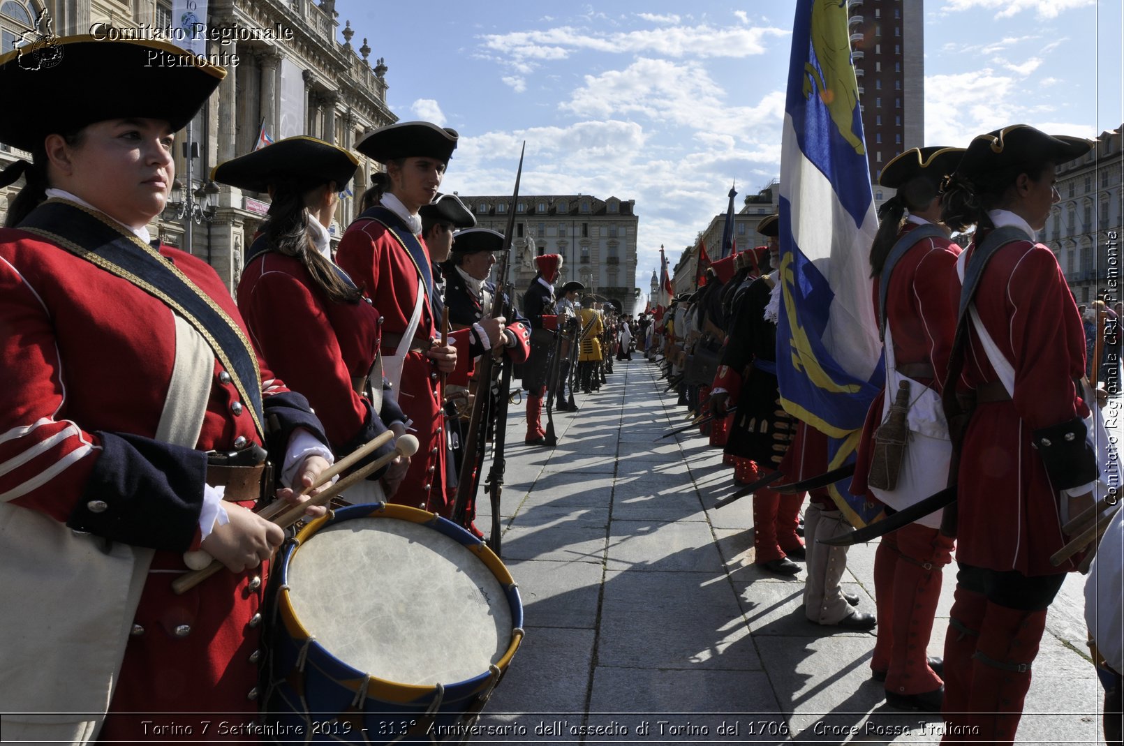 Torino 7 Settembre 2019 - 313 Anniversario dell'assedio di Torino del 1706 - Croce Rossa Italiana