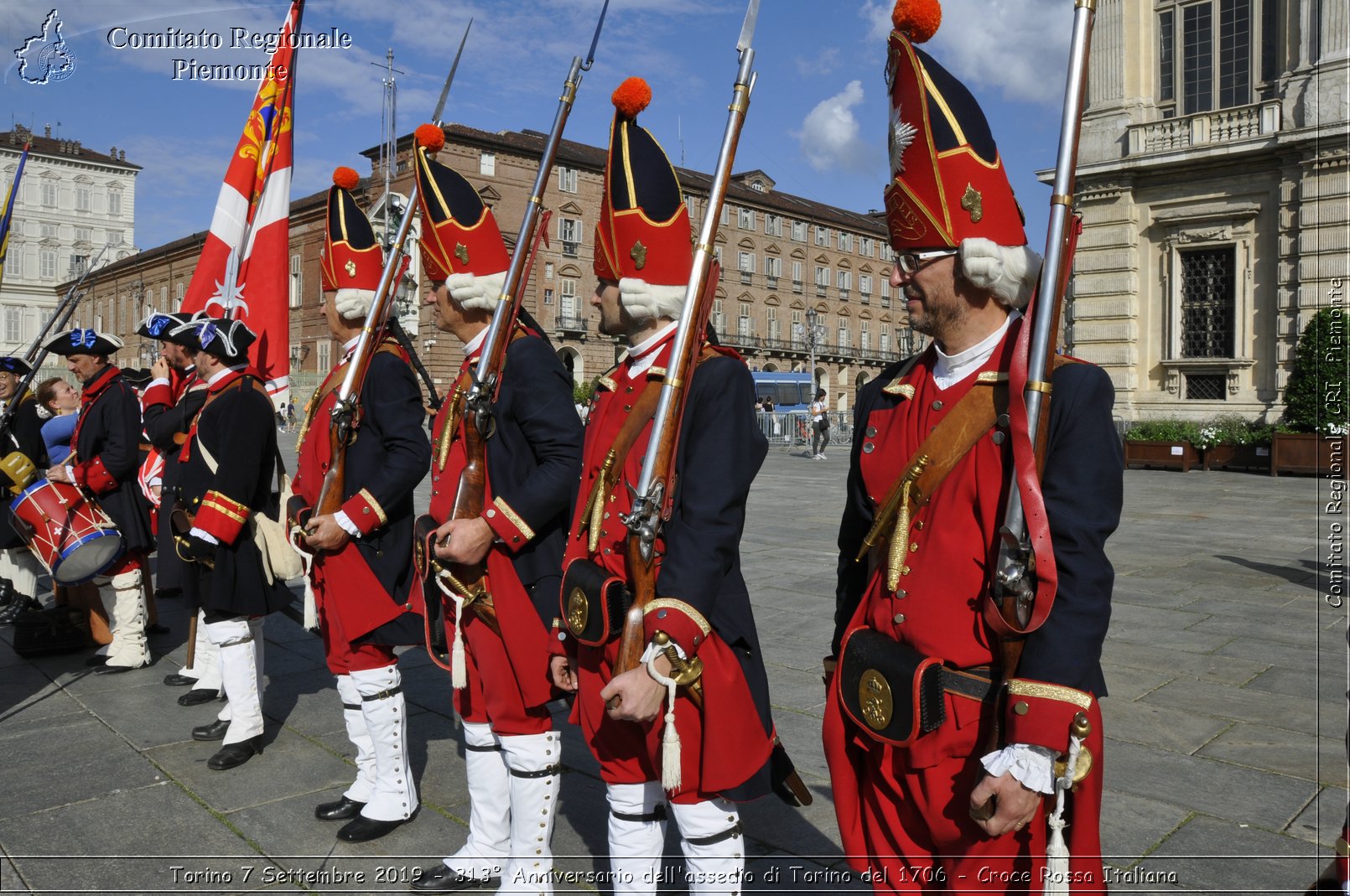 Torino 7 Settembre 2019 - 313 Anniversario dell'assedio di Torino del 1706 - Croce Rossa Italiana