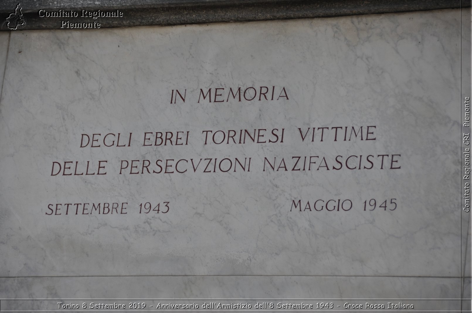 Torino 8 Settembre 2019 - Anniversario dell'Armistizio dell'8 Settembre 1943 - Croce Rossa Italiana