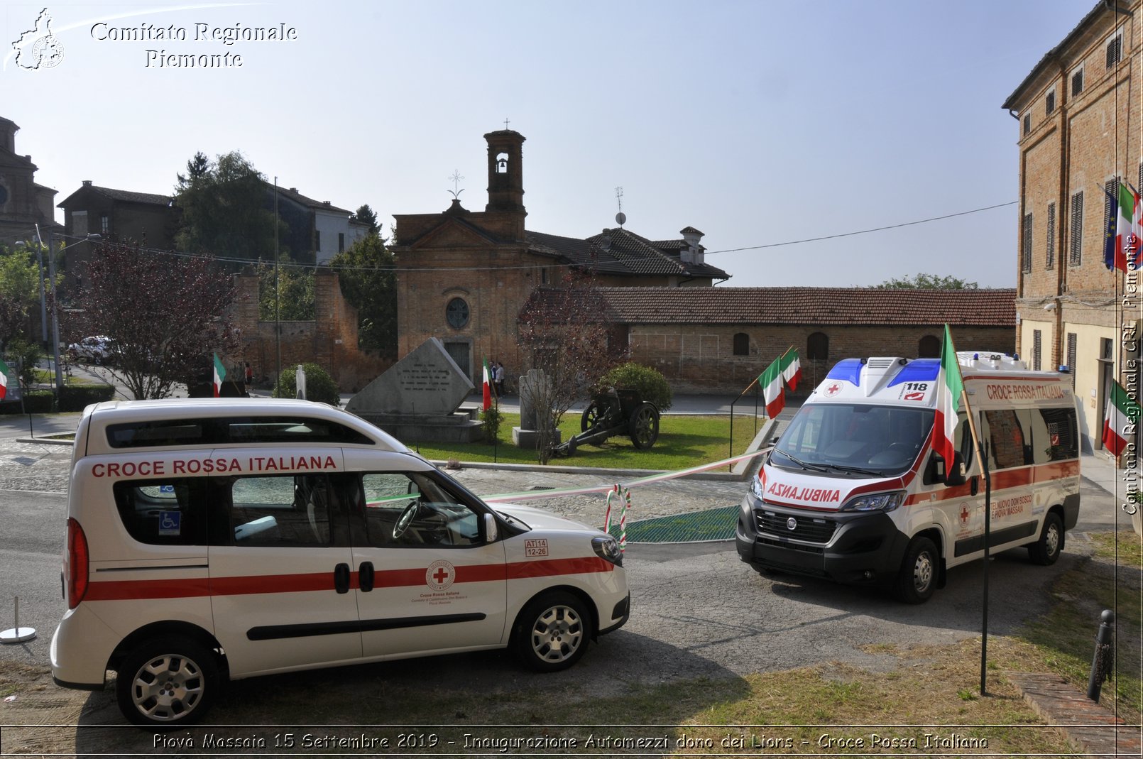 Piov Massaia 15 Settembre 2019 - Inaugurazione Automezzi dono dei Lions - Croce Rossa Italiana