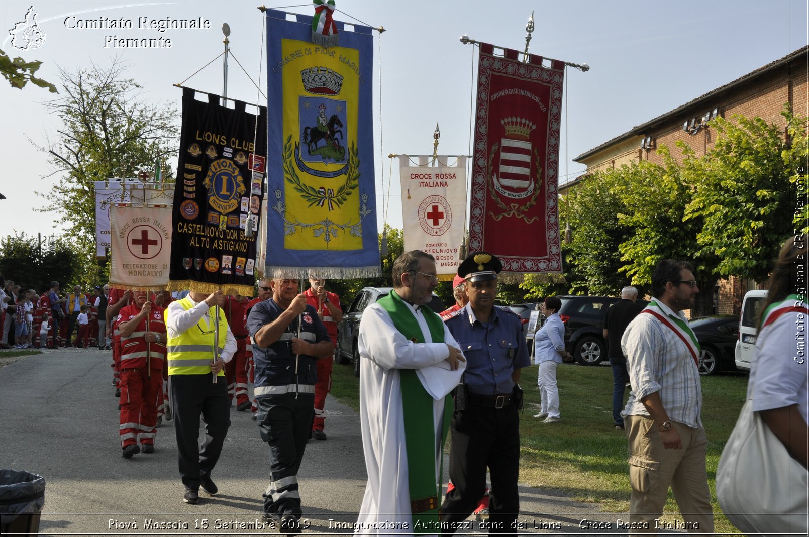 Piov Massaia 15 Settembre 2019 - Inaugurazione Automezzi dono dei Lions - Croce Rossa Italiana