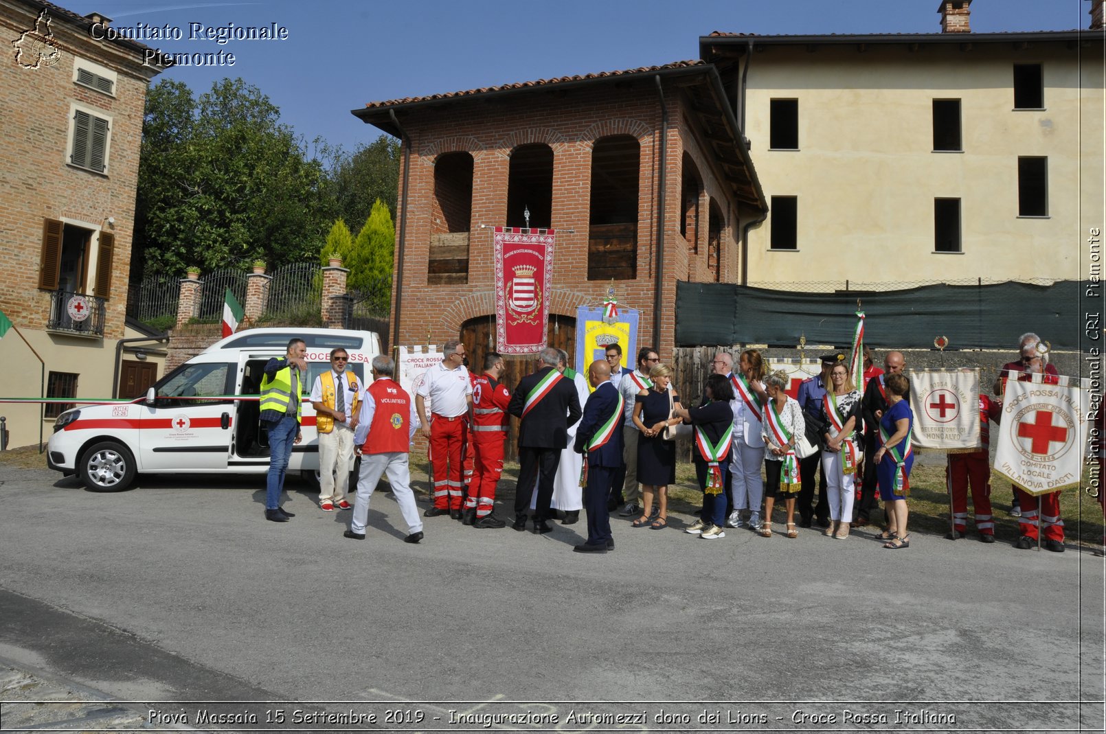 Piov Massaia 15 Settembre 2019 - Inaugurazione Automezzi dono dei Lions - Croce Rossa Italiana