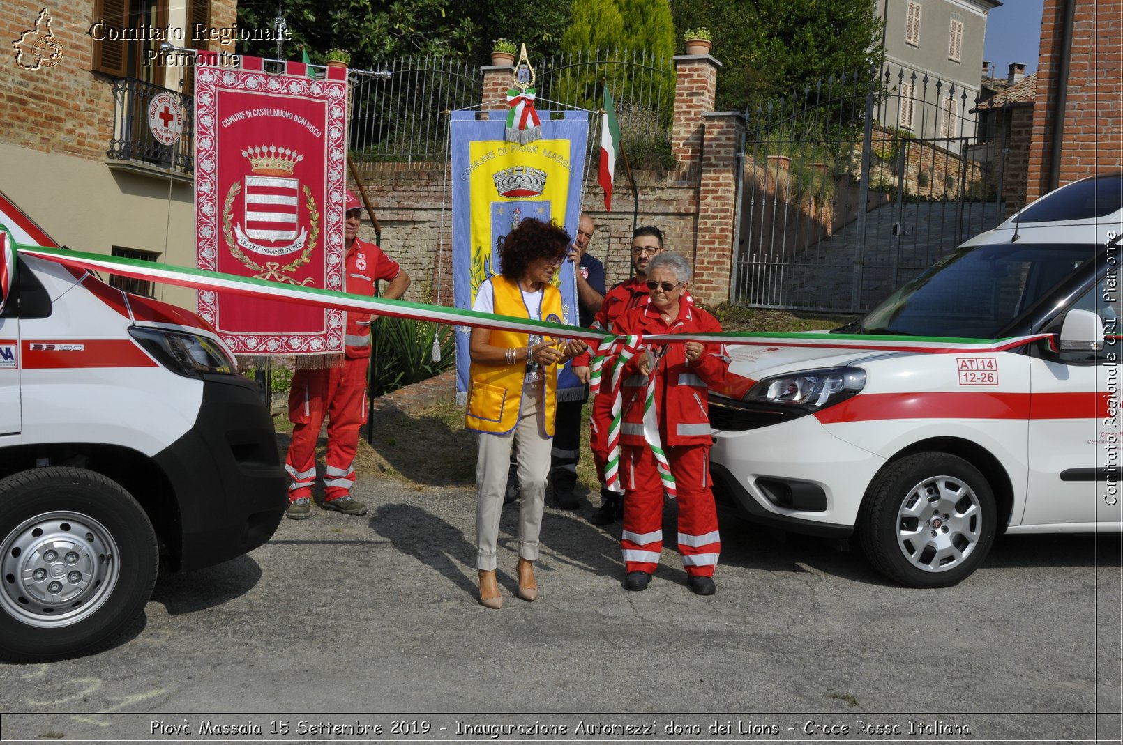 Piov Massaia 15 Settembre 2019 - Inaugurazione Automezzi dono dei Lions - Croce Rossa Italiana