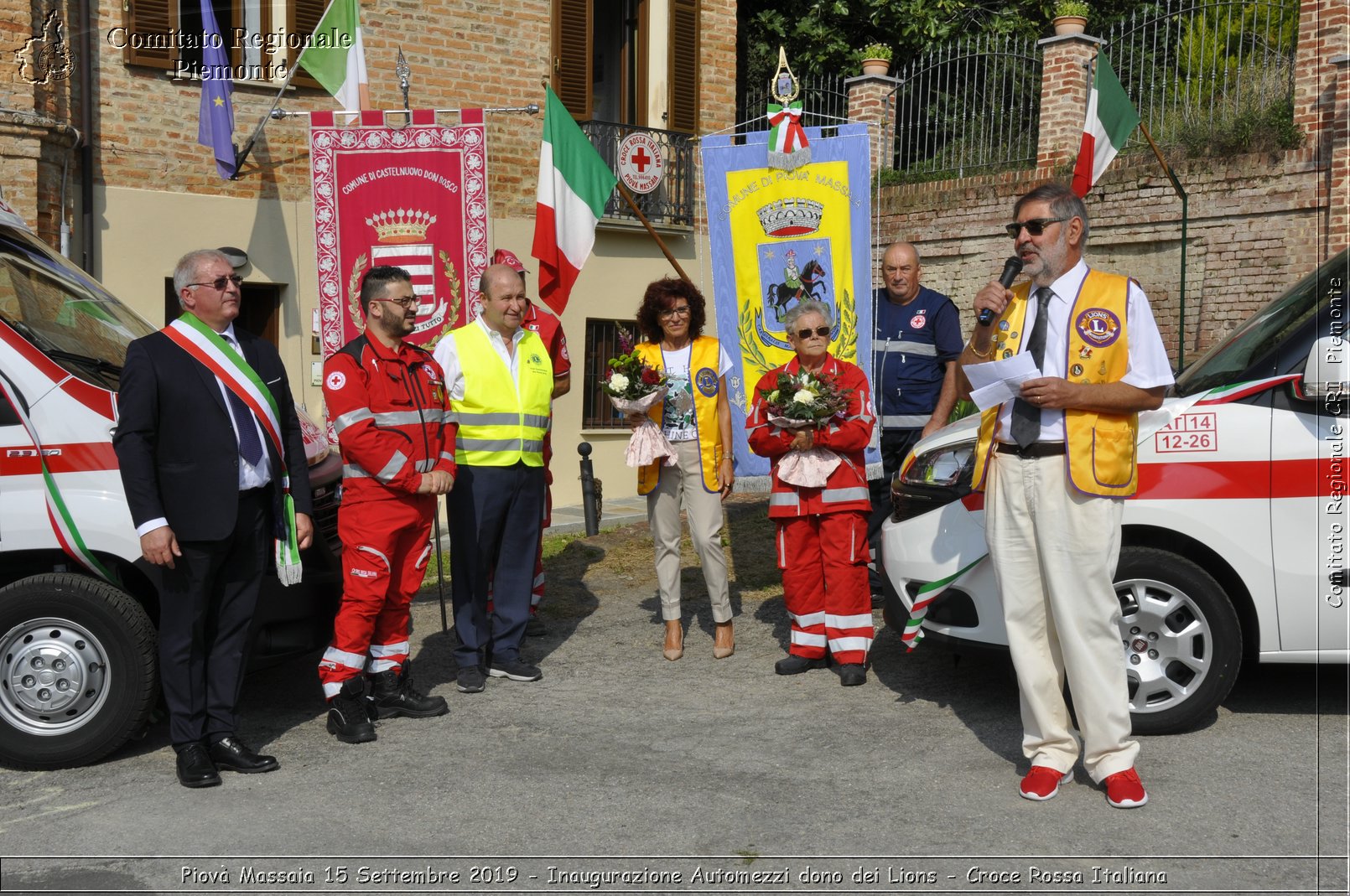 Piov Massaia 15 Settembre 2019 - Inaugurazione Automezzi dono dei Lions - Croce Rossa Italiana