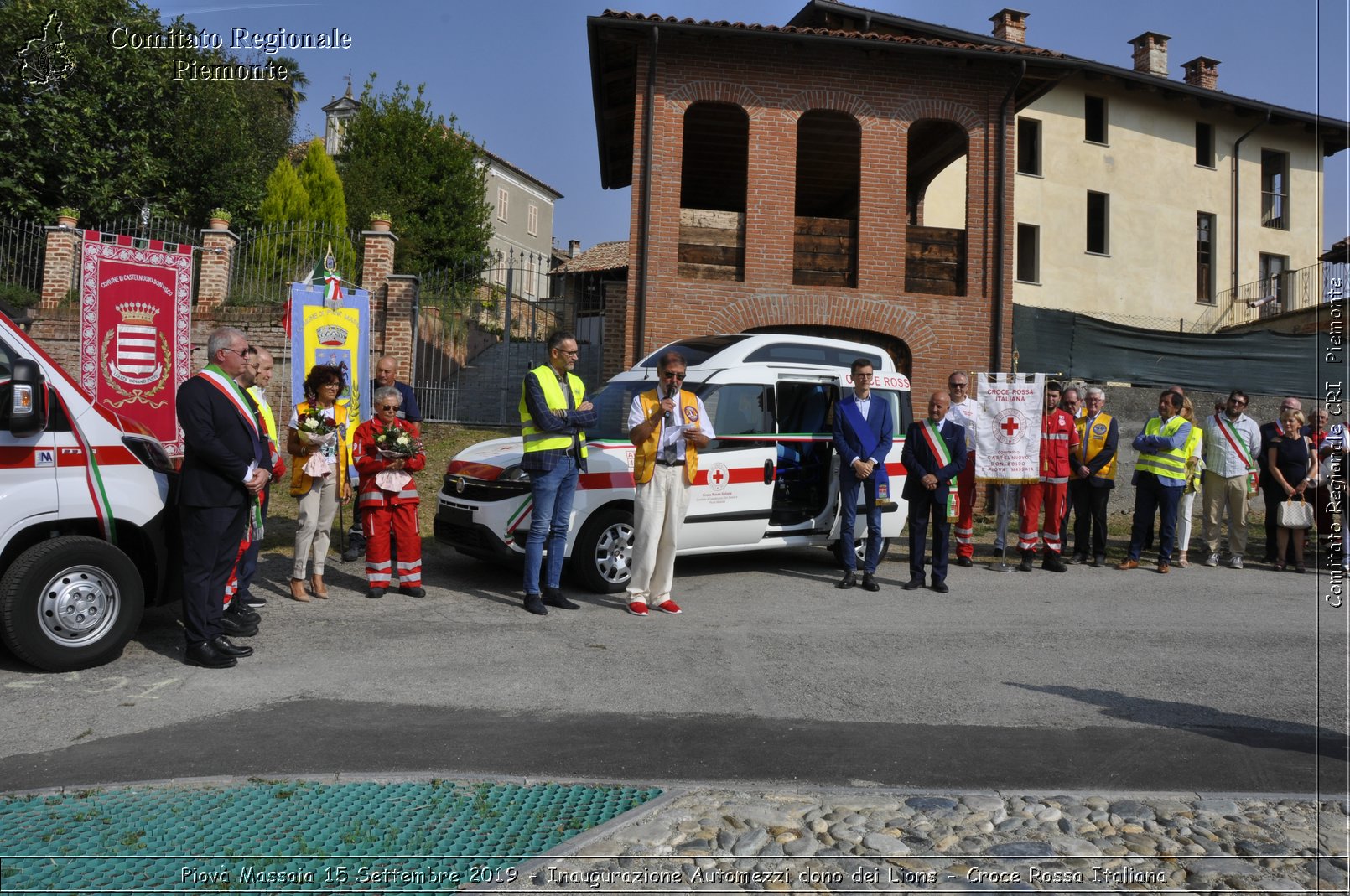 Piov Massaia 15 Settembre 2019 - Inaugurazione Automezzi dono dei Lions - Croce Rossa Italiana