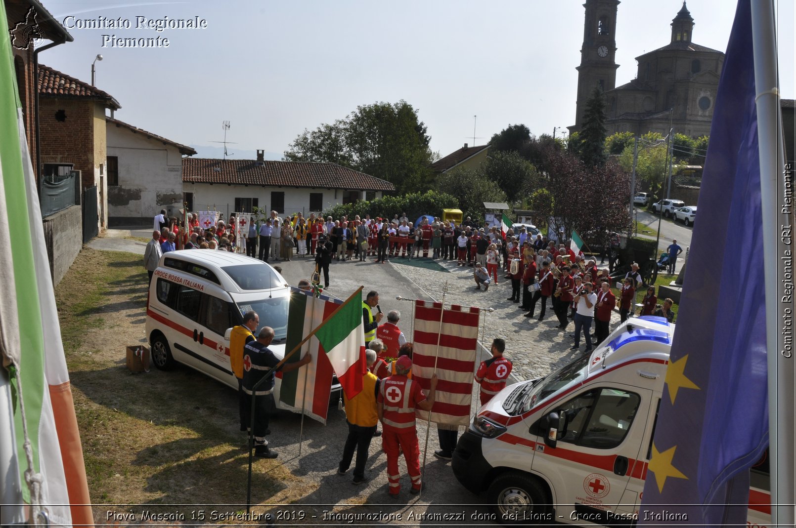 Piov Massaia 15 Settembre 2019 - Inaugurazione Automezzi dono dei Lions - Croce Rossa Italiana