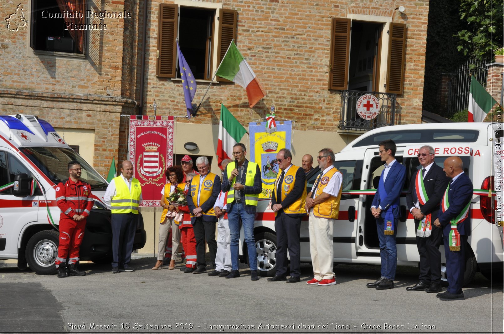 Piov Massaia 15 Settembre 2019 - Inaugurazione Automezzi dono dei Lions - Croce Rossa Italiana