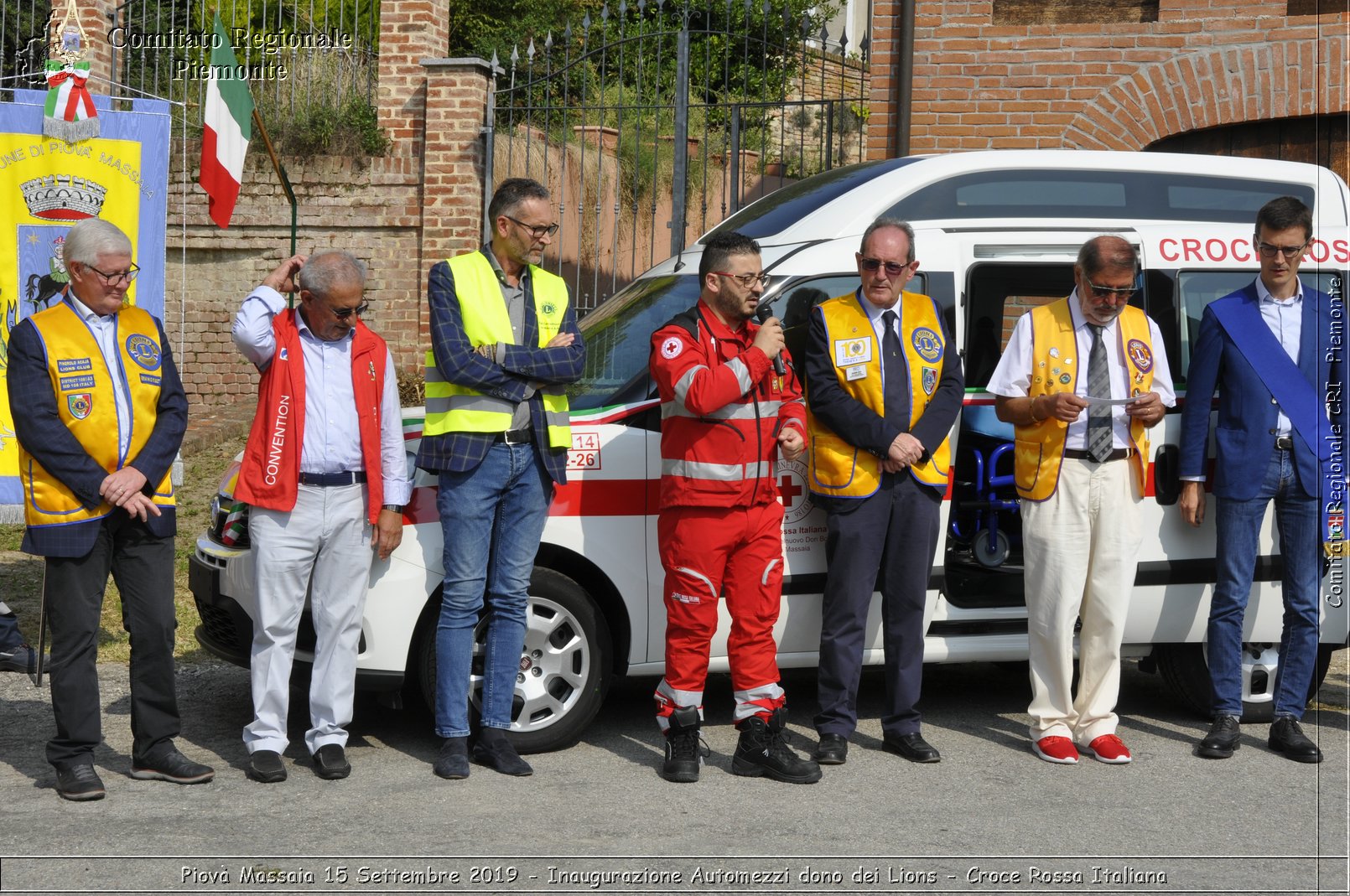 Piov Massaia 15 Settembre 2019 - Inaugurazione Automezzi dono dei Lions - Croce Rossa Italiana