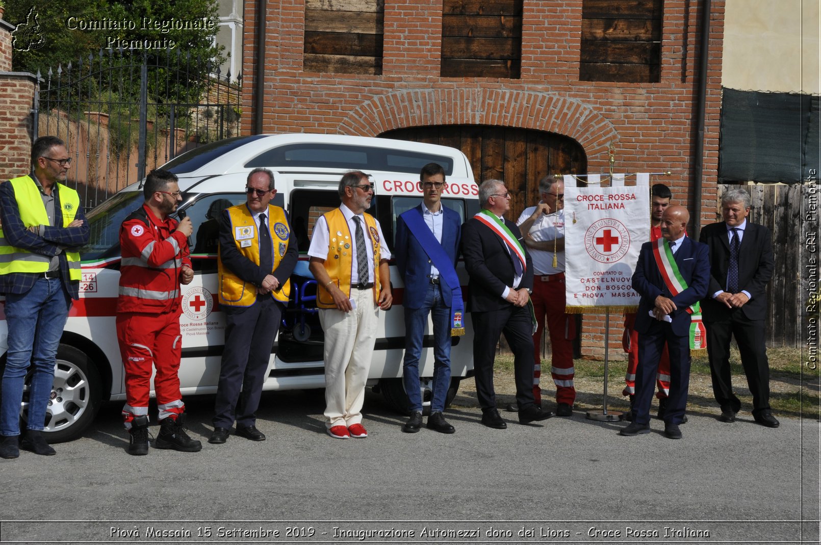 Piov Massaia 15 Settembre 2019 - Inaugurazione Automezzi dono dei Lions - Croce Rossa Italiana