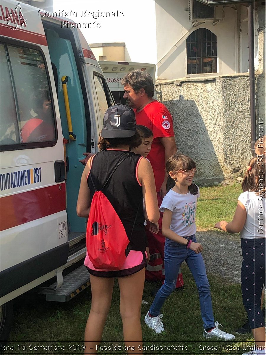Fiano 15 Settembre 2019 - Popolazione Cardioprotetta - Croce Rossa Italiana