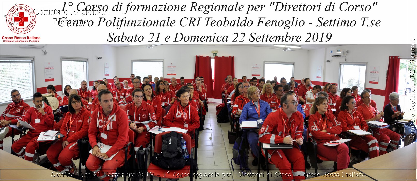 Settimo T.se 21 Settembre 2019 - 1 Corso regionale per "Direttori di Corso" - Croce Rossa Italiana