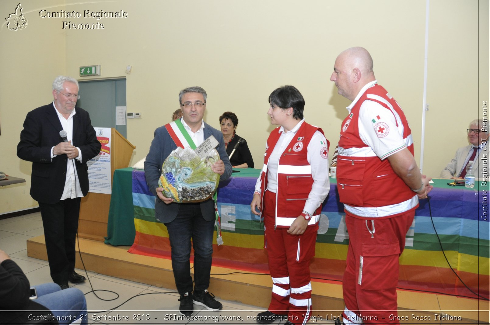 Castellamonte 21 Settembre 2019 - SPIritosempregiovane, riconoscimento "Bugia Nen" dell'anno - Croce Rossa Italiana