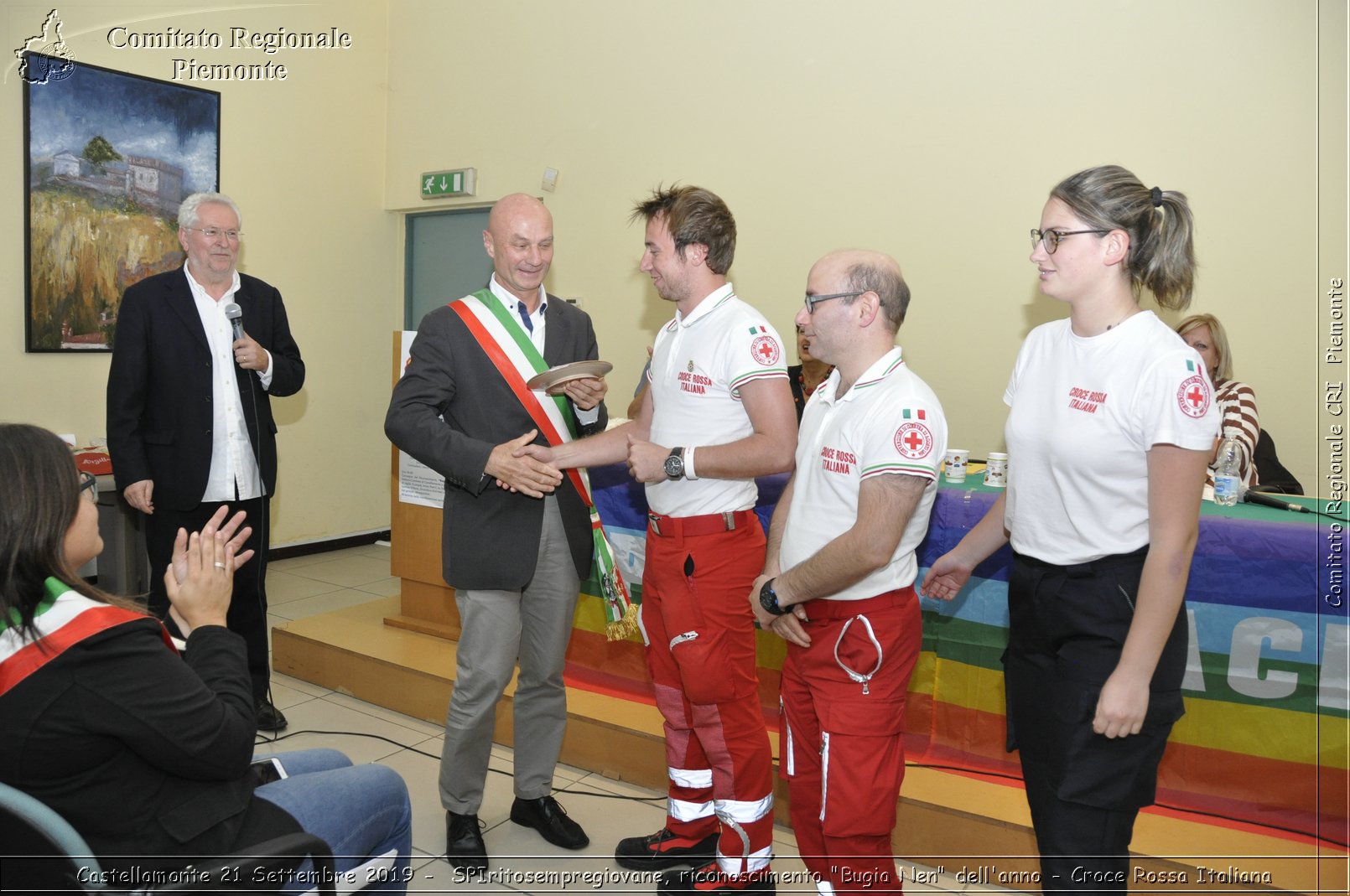 Castellamonte 21 Settembre 2019 - SPIritosempregiovane, riconoscimento "Bugia Nen" dell'anno - Croce Rossa Italiana