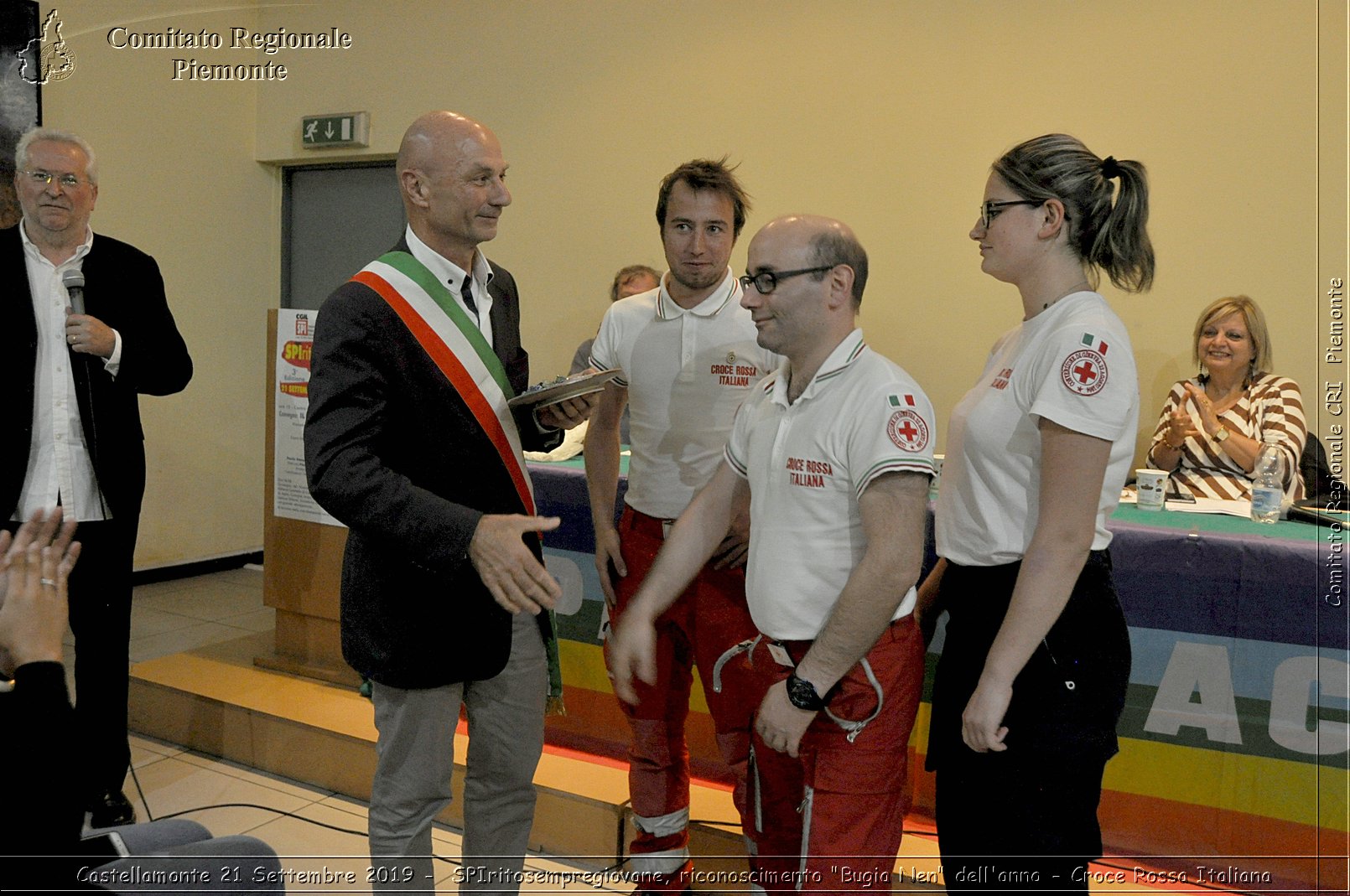 Castellamonte 21 Settembre 2019 - SPIritosempregiovane, riconoscimento "Bugia Nen" dell'anno - Croce Rossa Italiana