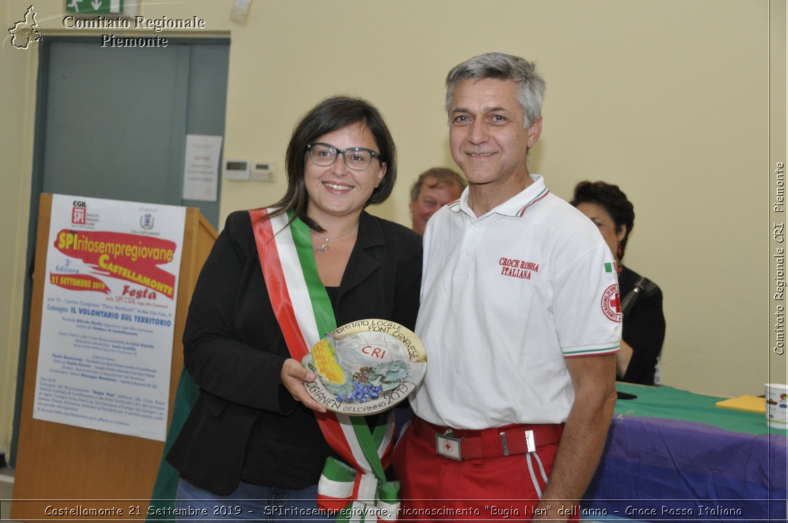 Castellamonte 21 Settembre 2019 - SPIritosempregiovane, riconoscimento "Bugia Nen" dell'anno - Croce Rossa Italiana