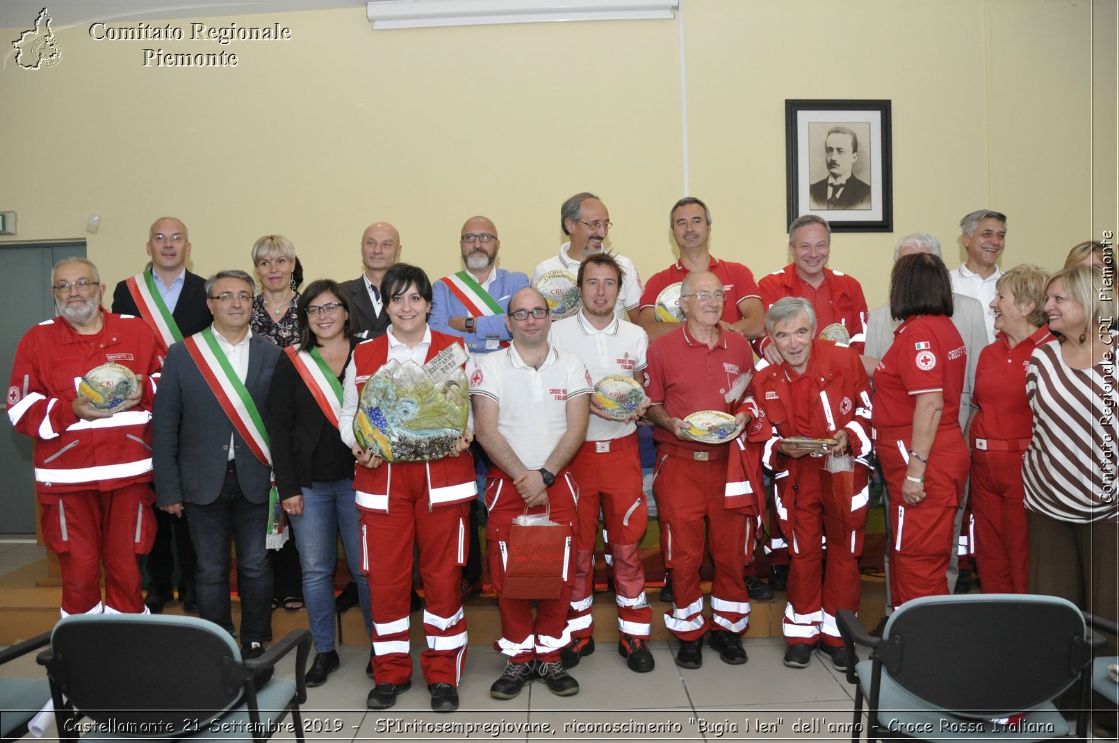 Castellamonte 21 Settembre 2019 - SPIritosempregiovane, riconoscimento "Bugia Nen" dell'anno - Croce Rossa Italiana